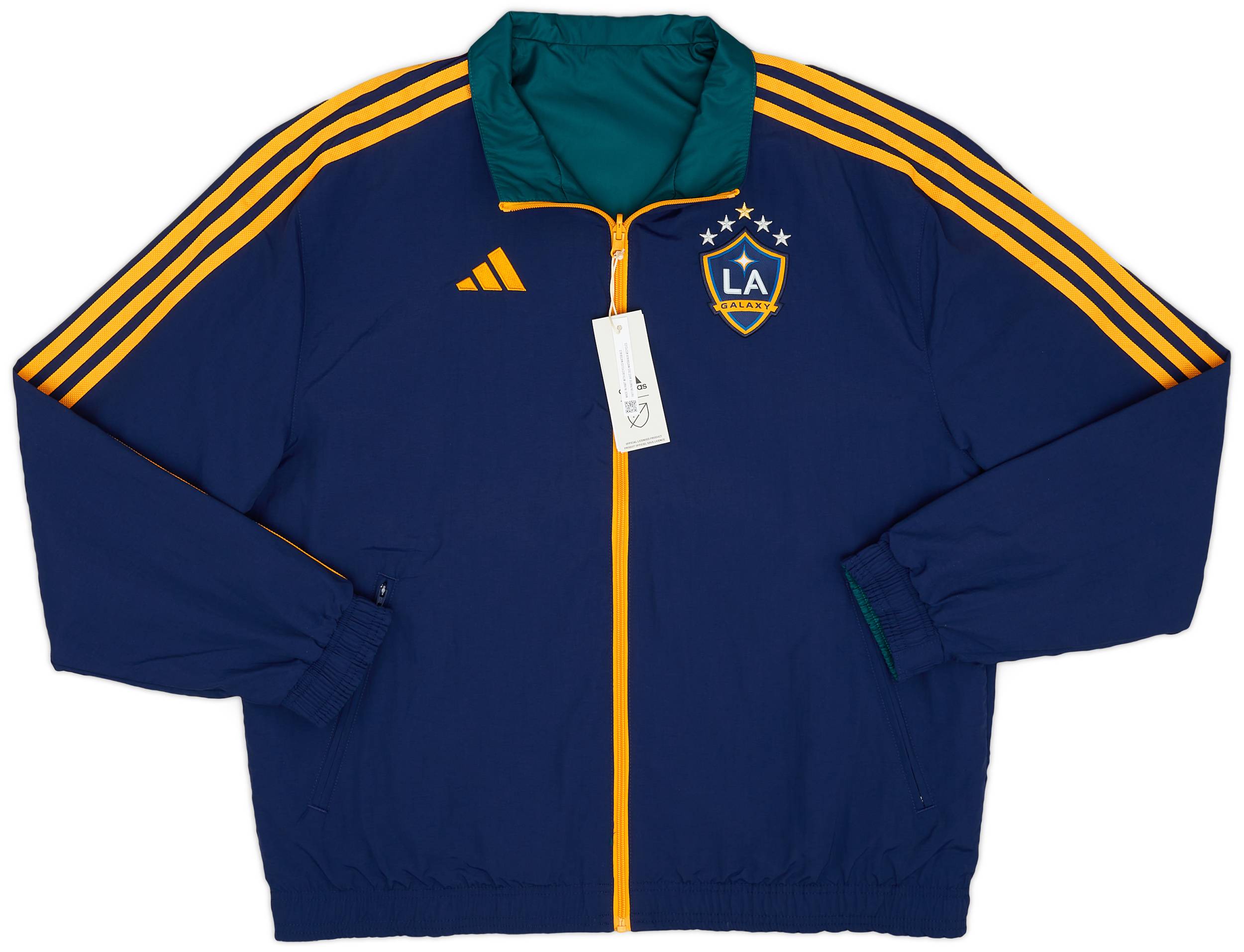 2023 LA Galaxy adidas Reversible Anthem Jacket
