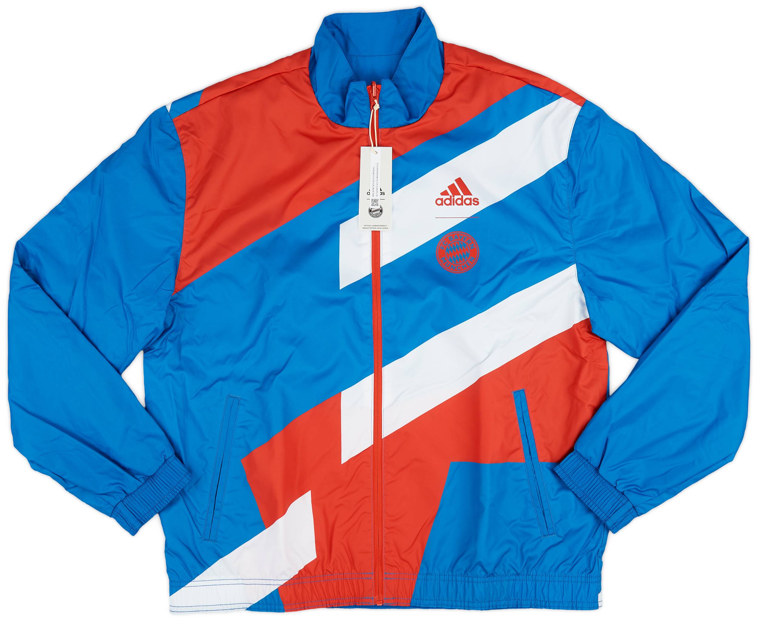 2022 23 Bayern Munich adidas Reversible Anthem Jacket