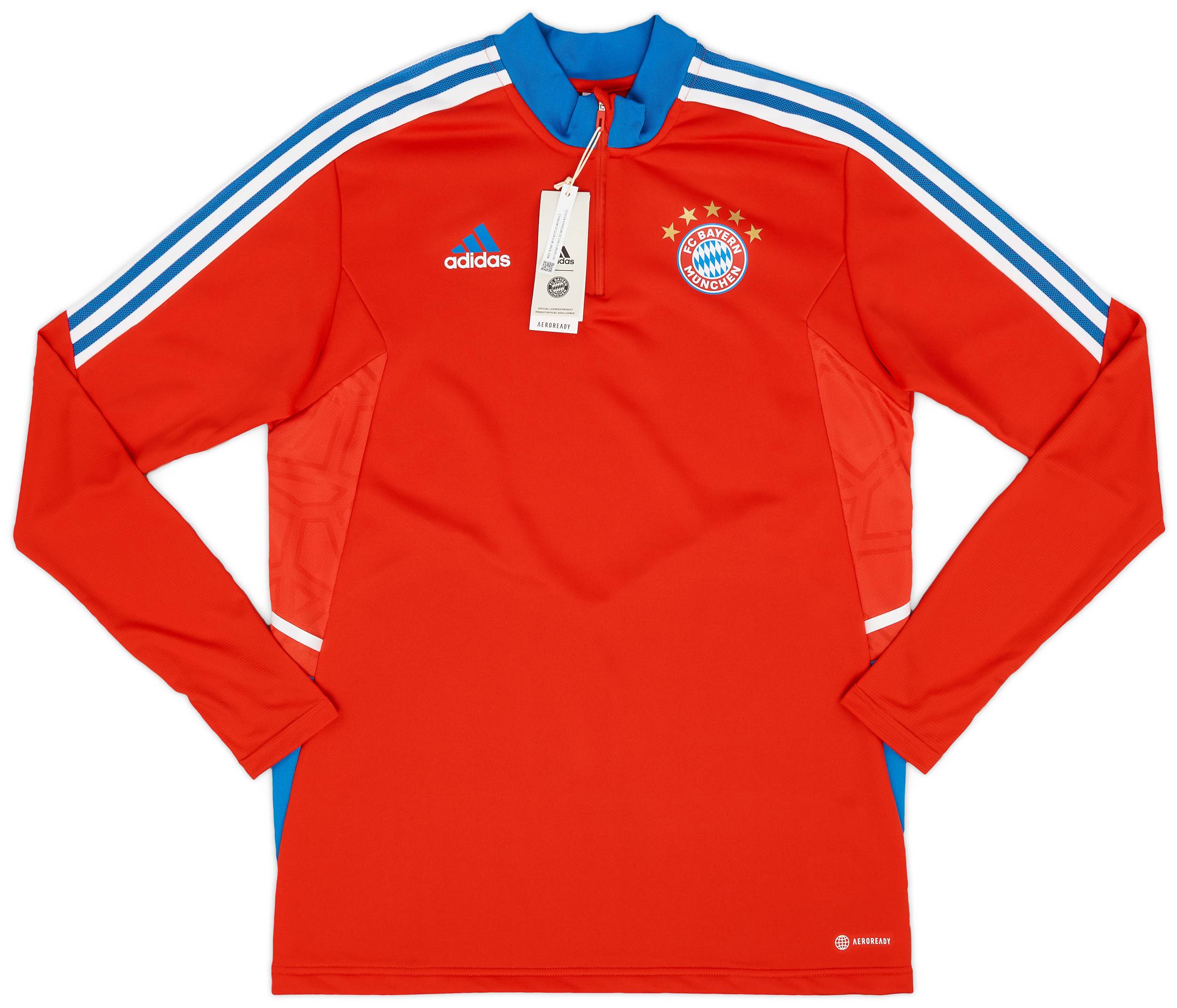 2022-23 Bayern Munich adidas 1/4 Zip Training Top