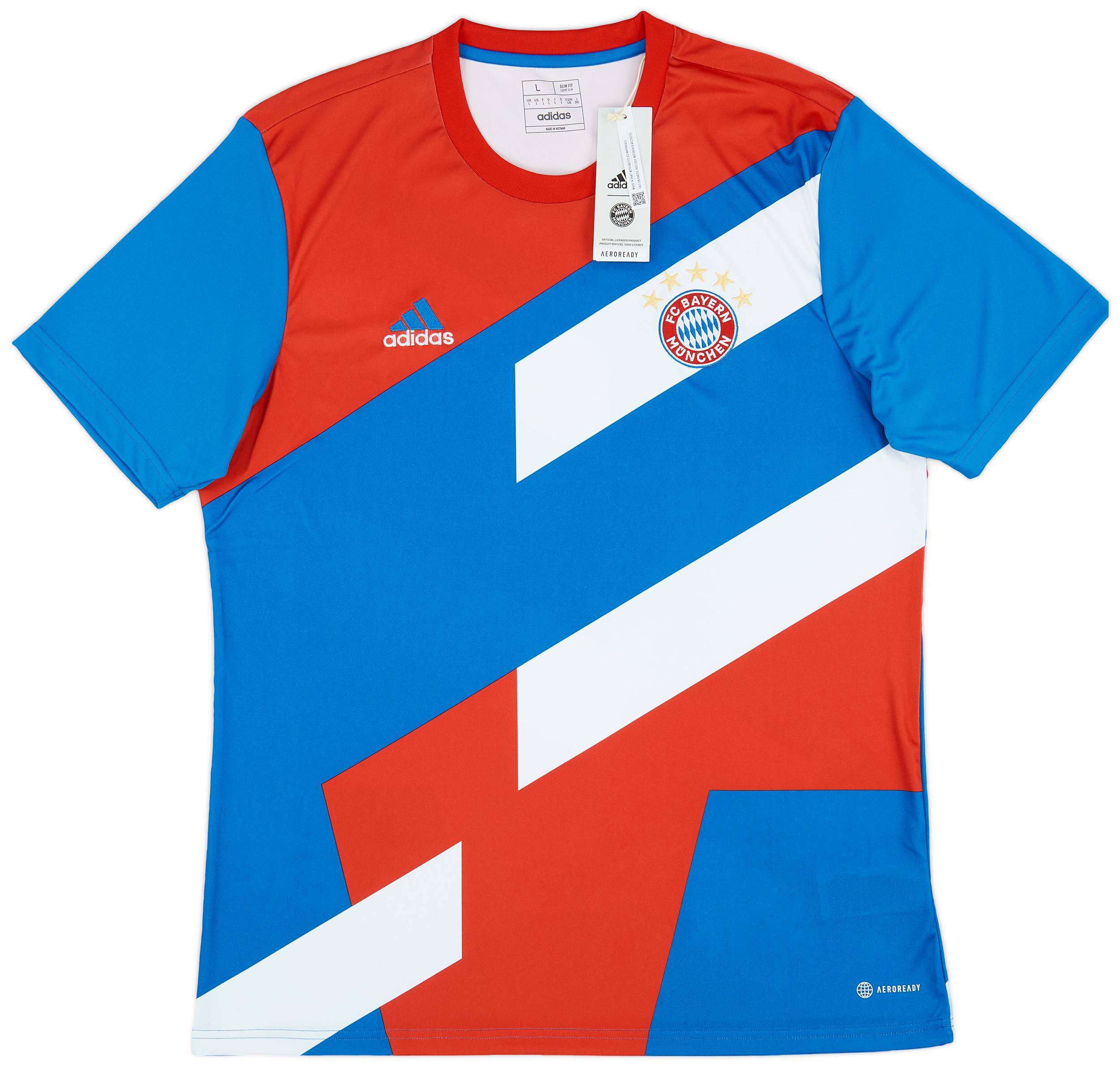 2022-23 Bayern Munich adidas Pre-Match Shirt