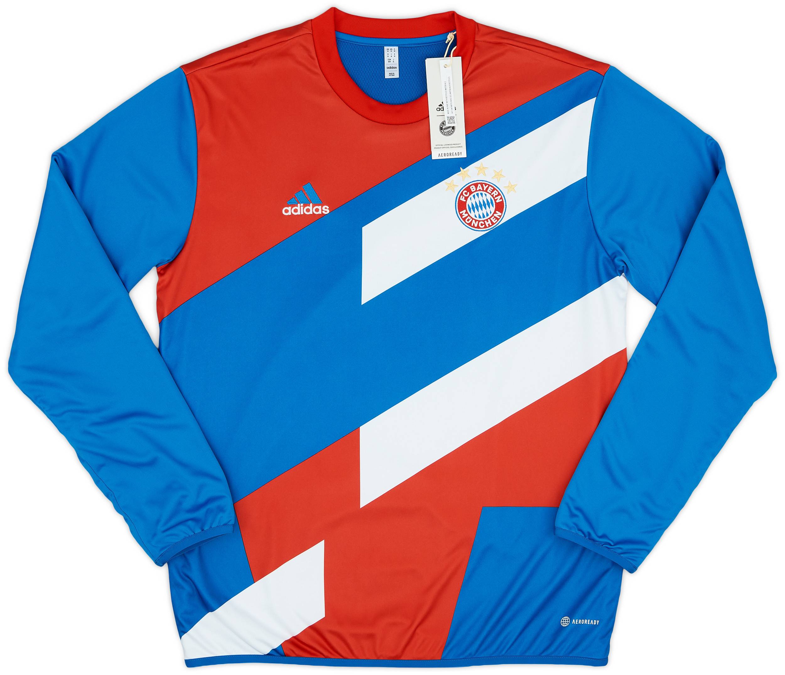 2022-23 Bayern Munich adidas Pre-Match Sweat Top