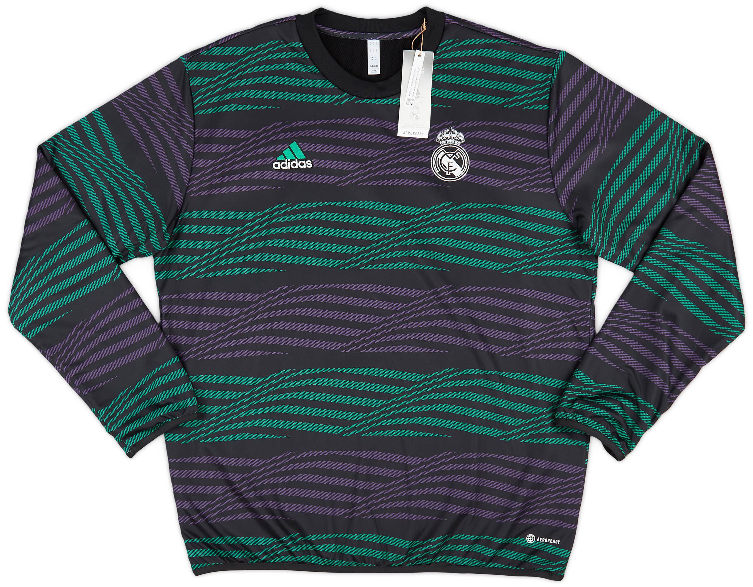 2022-23 Real Madrid adidas Pre-Match Warm Top