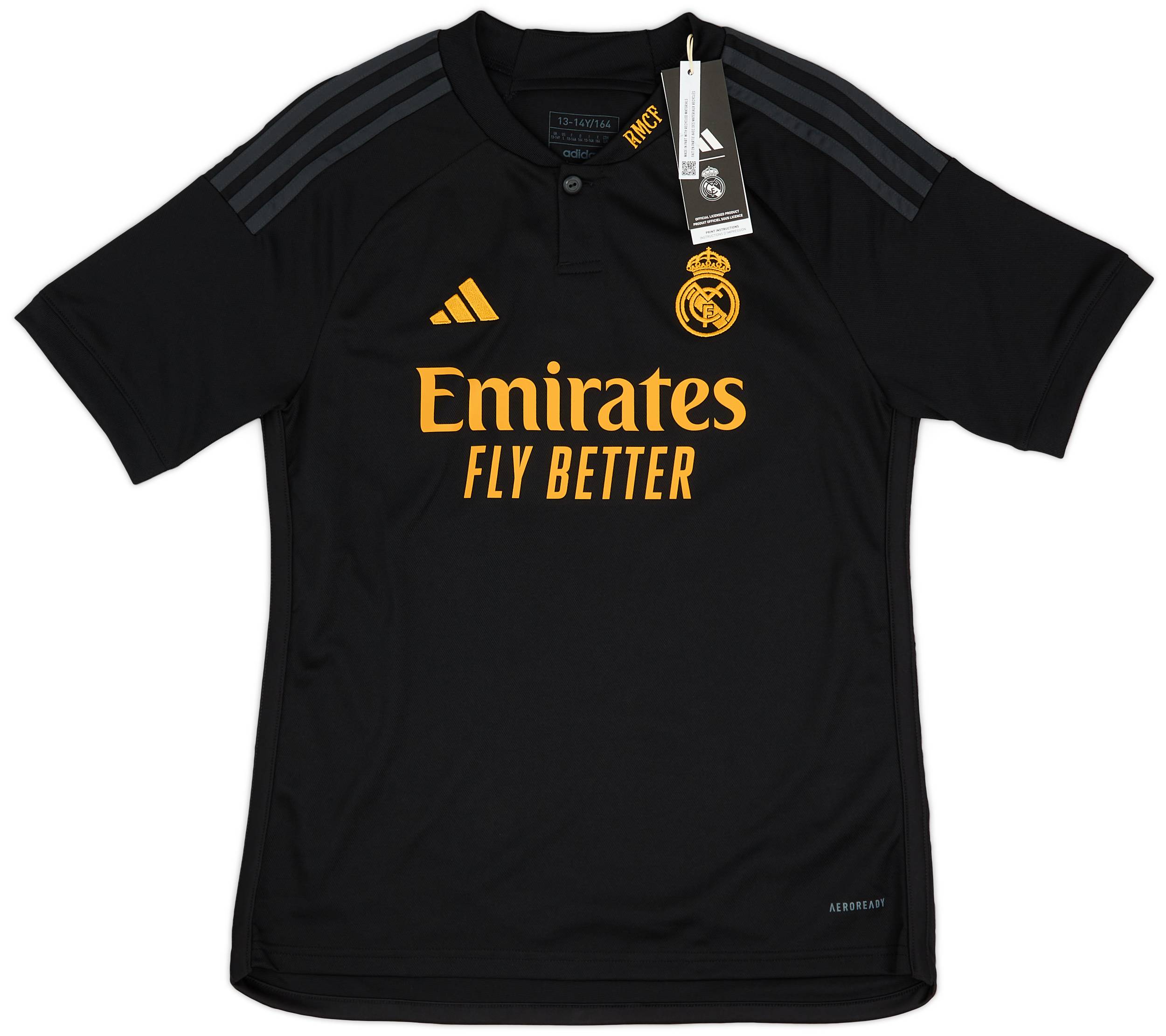 Real Madrid  シャツ 黒色 2023-24 Real Madrid Third Shirt - (KIDS)