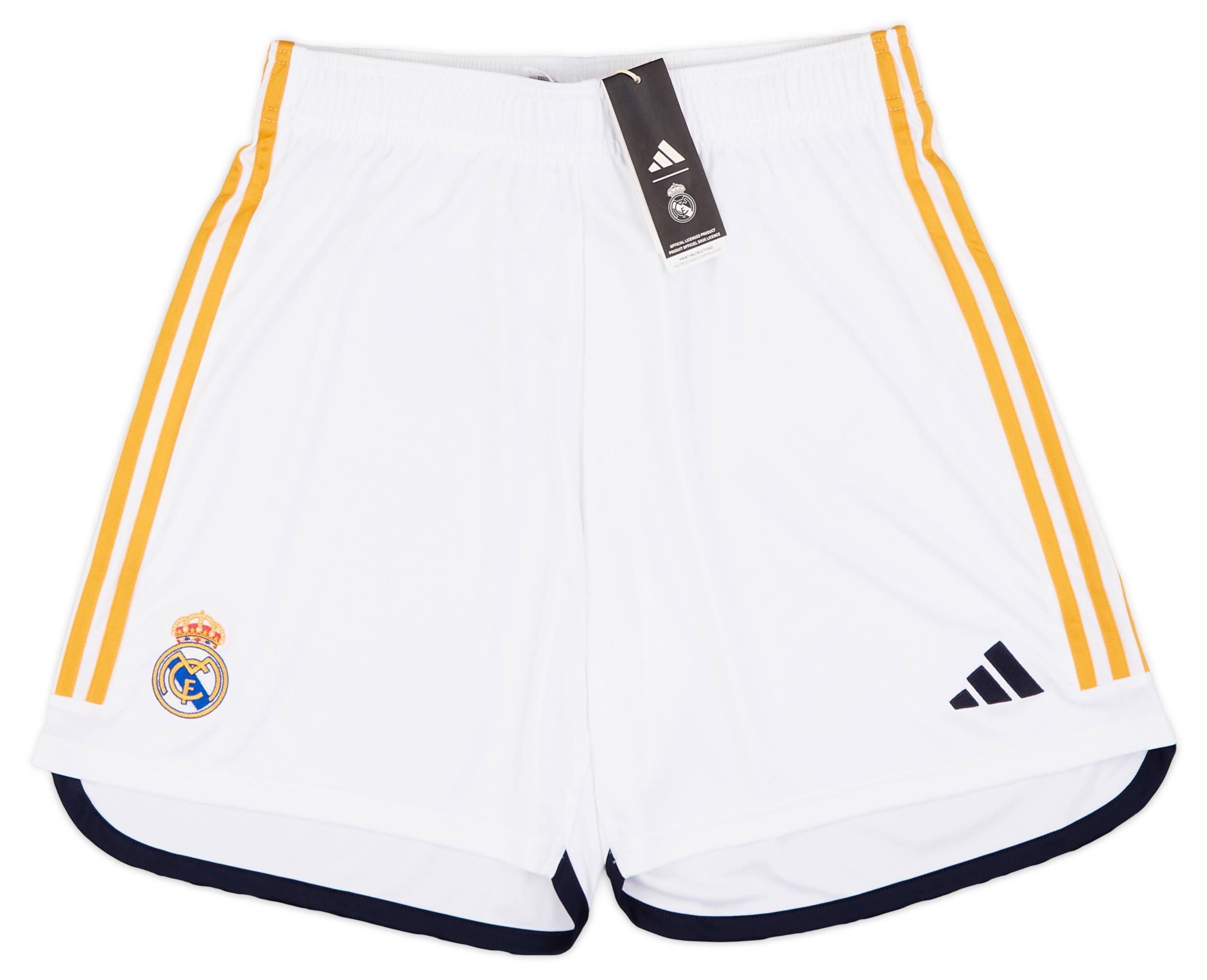 Real madrid home shorts store