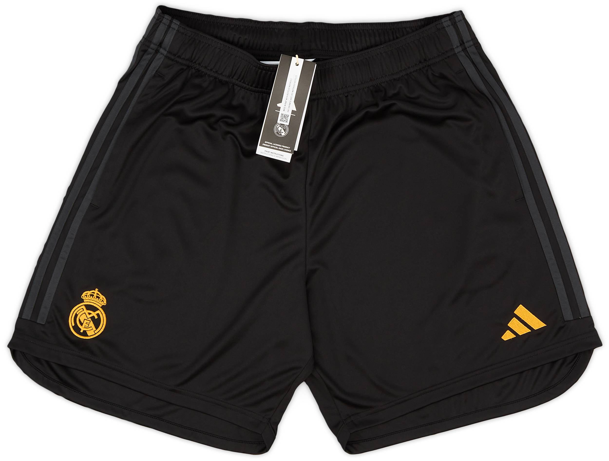 Real madrid black shorts hot sale