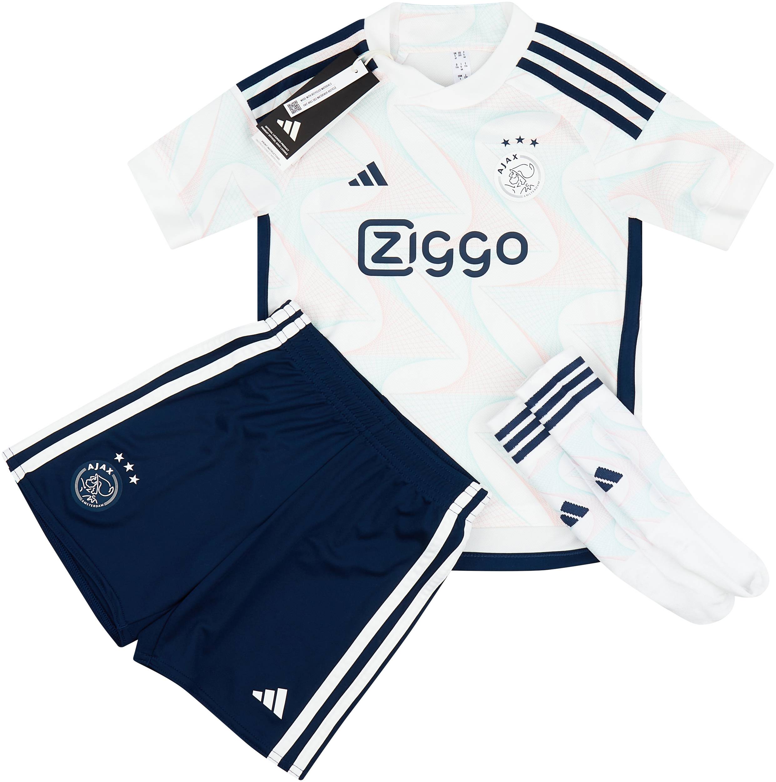 2023-24 Ajax Away Full Kit Little Kids)