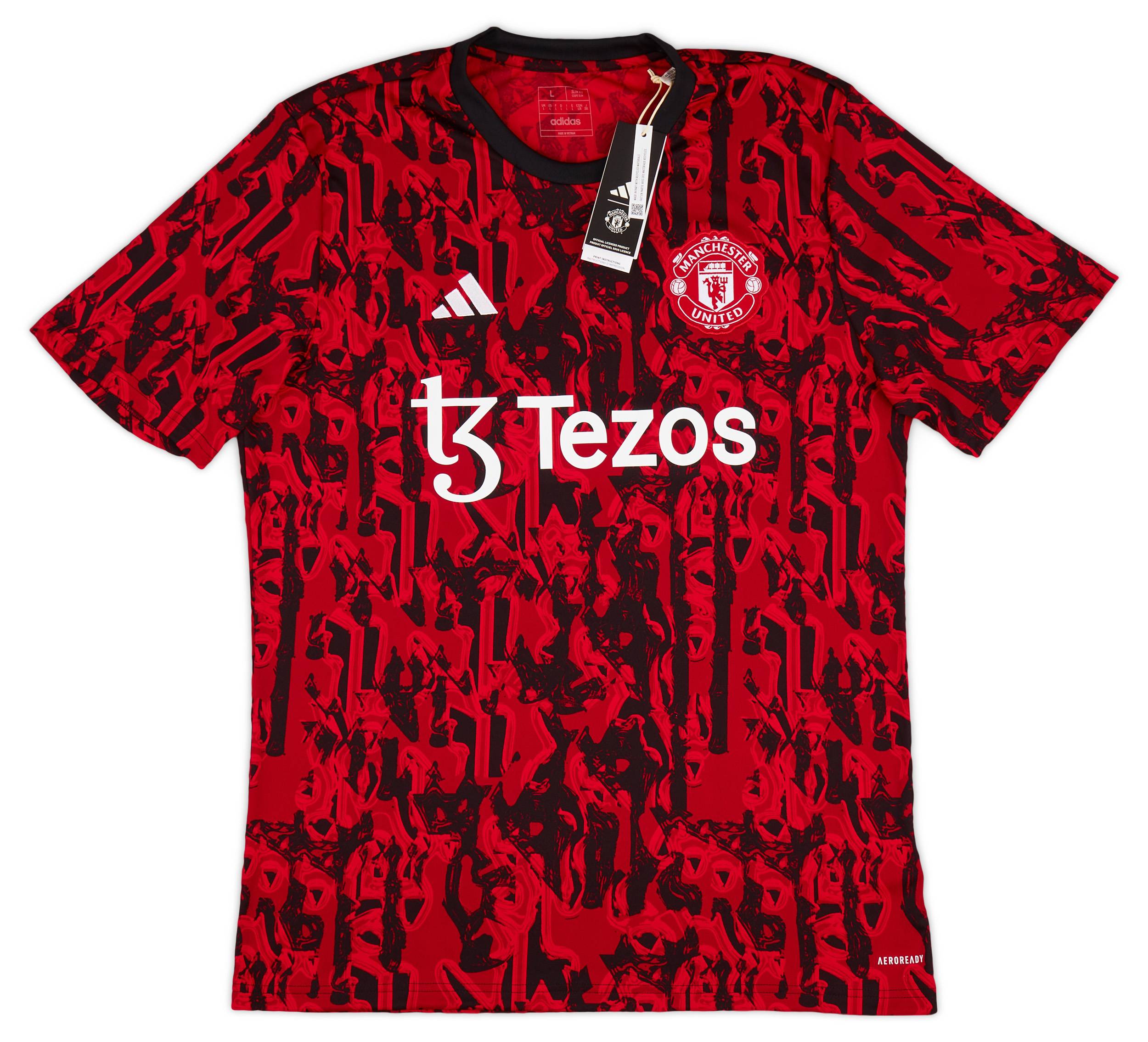 2023-24 Manchester United adidas Pre-Match Training Shirt