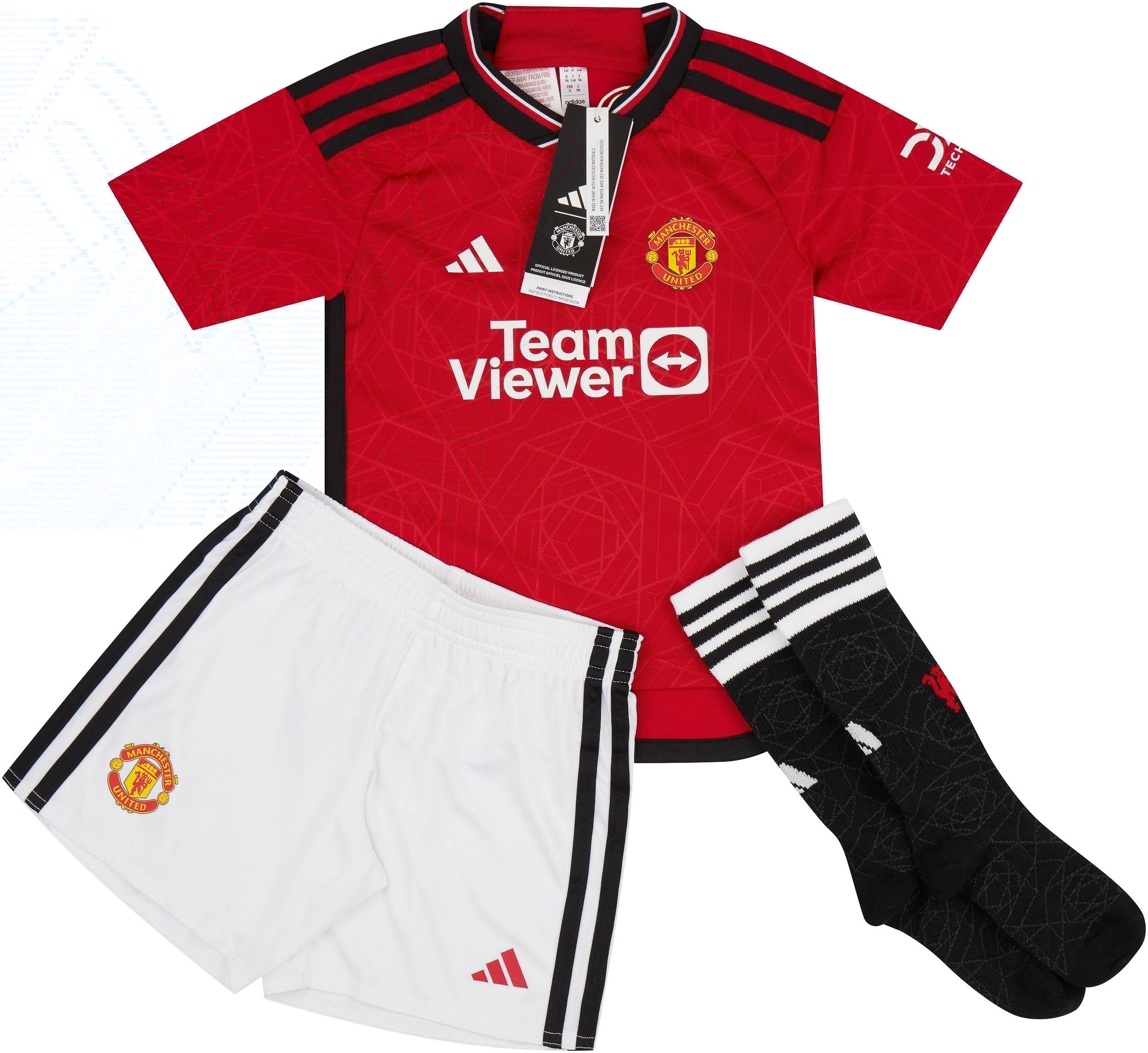 2023-24 Manchester United Home Full Kit (Little Kids)