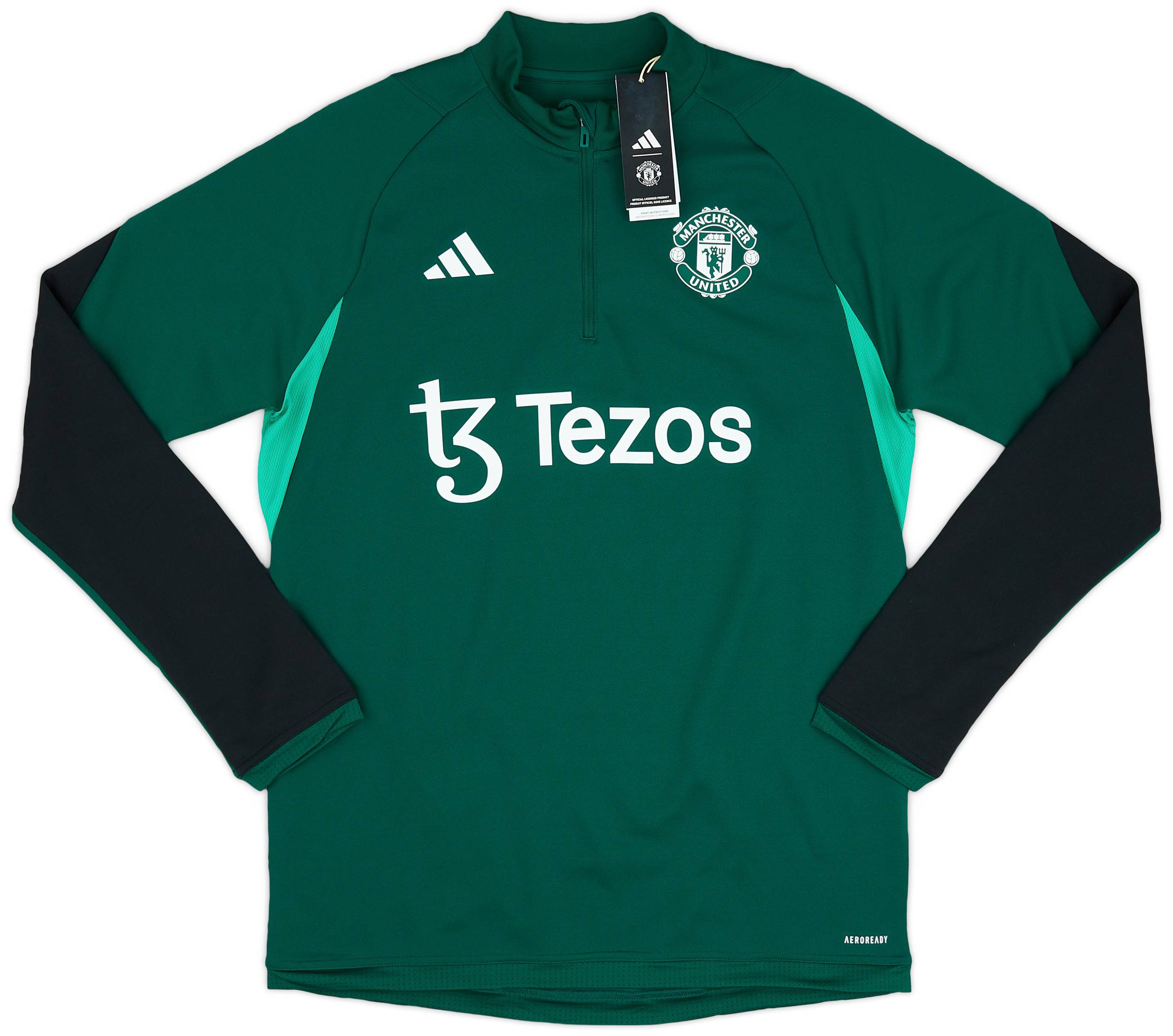 2023-24 Manchester United adidas 1/4 Zip Training Top