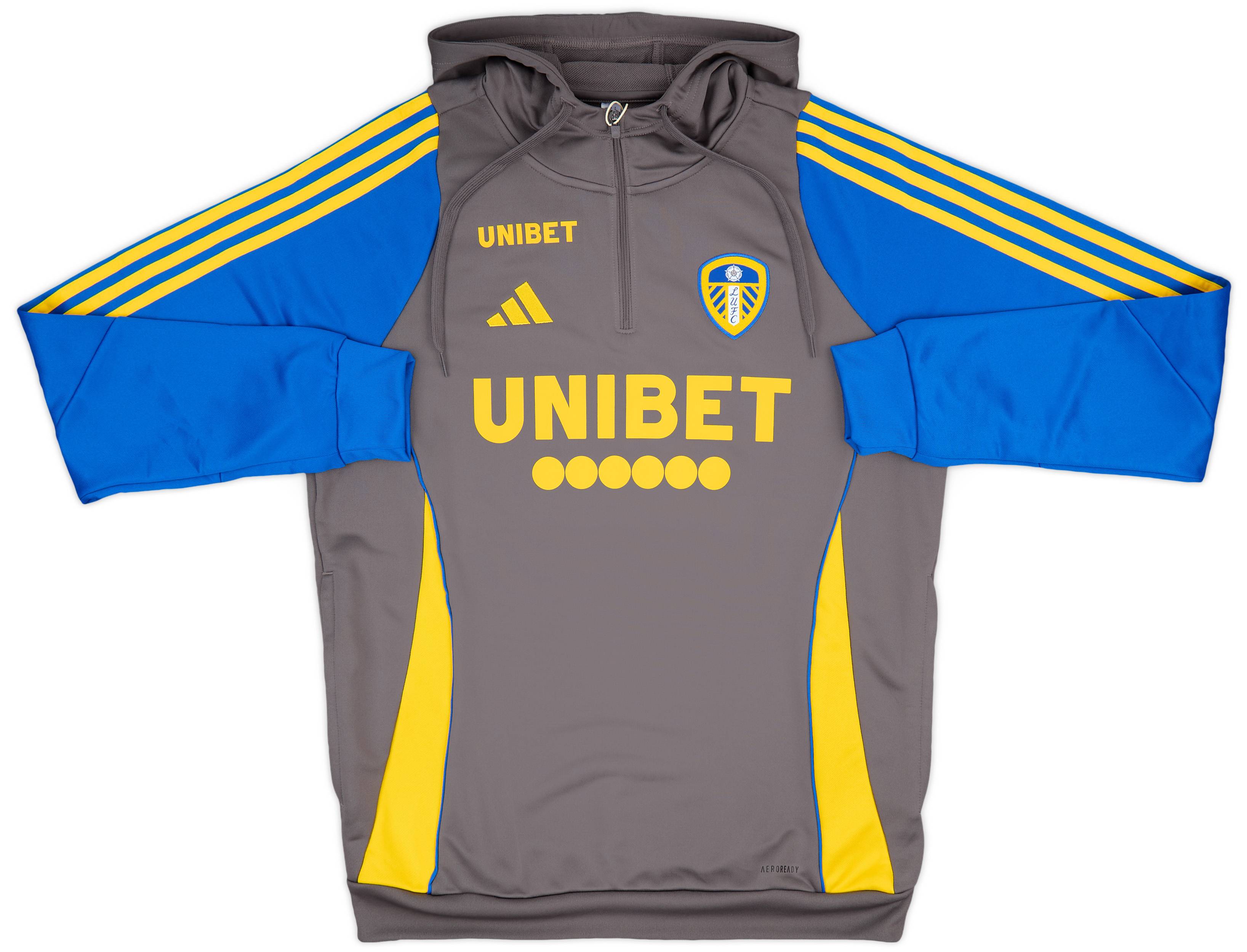 Leeds United adidas ジャージ XL 2024-25 Leeds United Player Issue 1/4 Zip Training Top (M)
