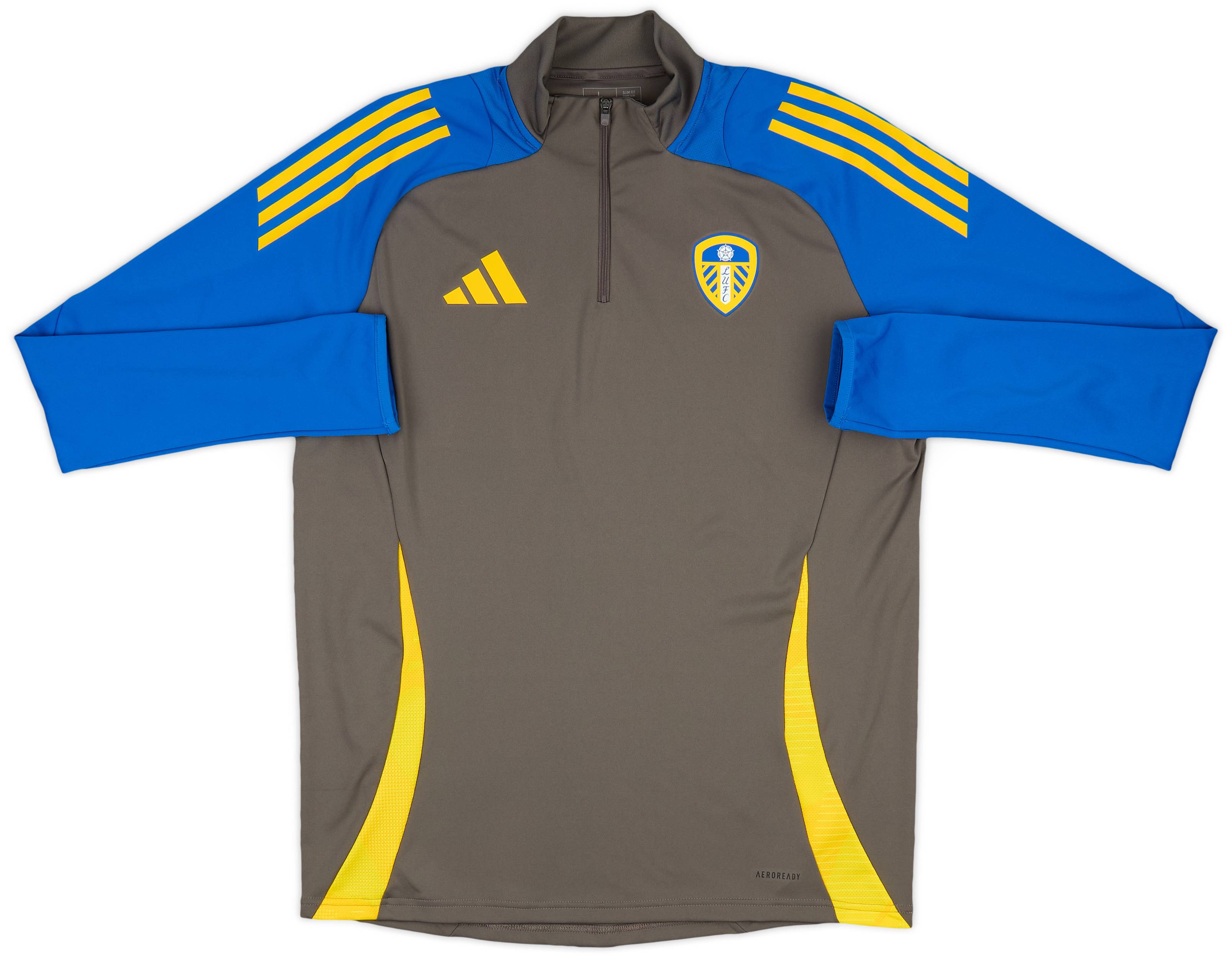 2024-25 Leeds United adidas 1/4 Zip Training Top (XXL)