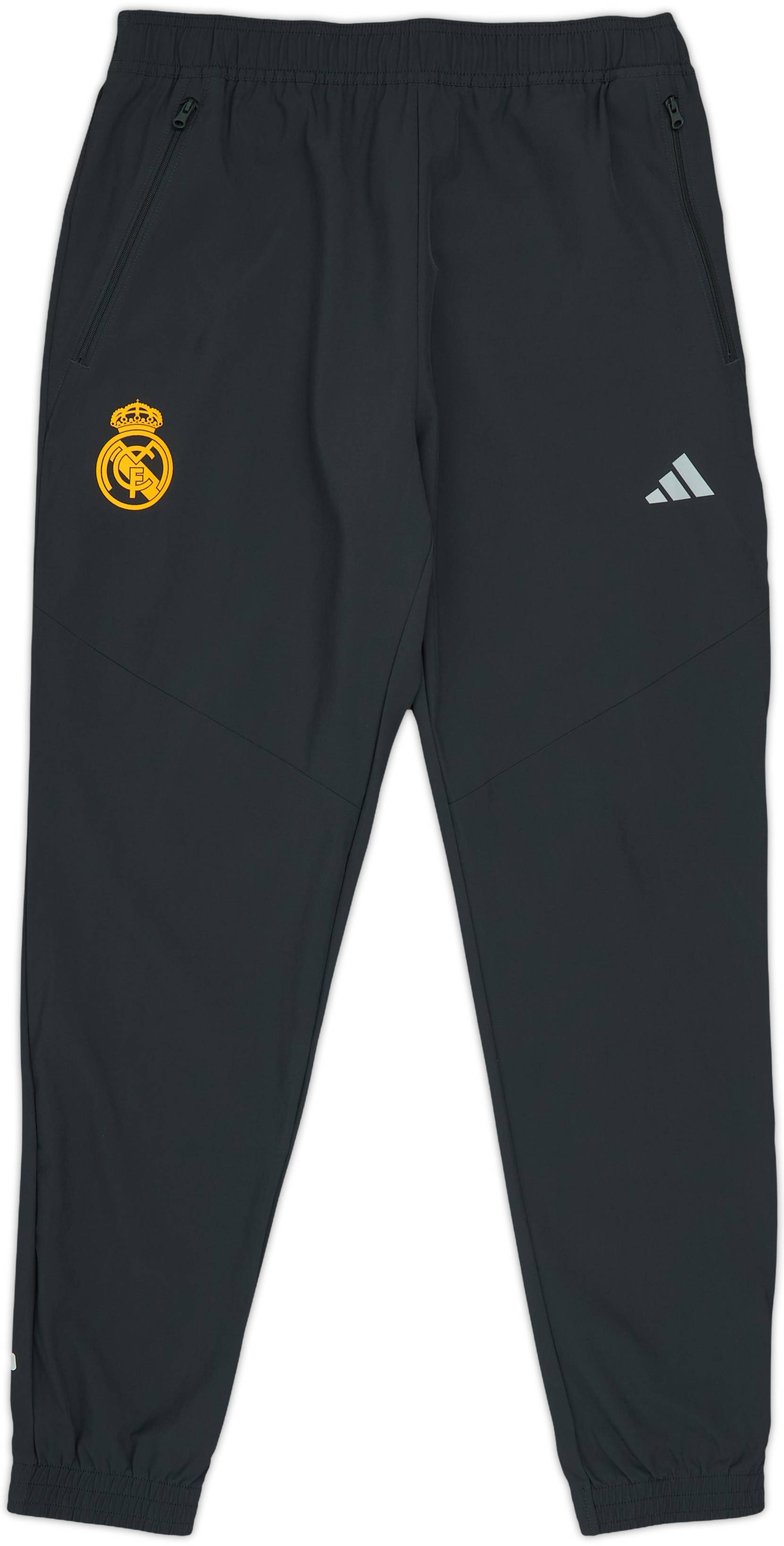 adidas Real Madrid シャツ M 黒/黄色 2024-25 Real Madrid adidas Track Pants/Bottoms (M)