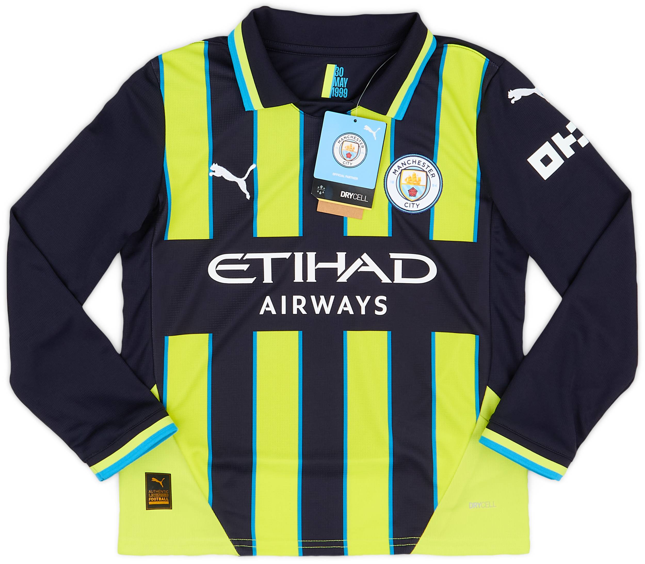 2024-25 Manchester City Away L/S Shirt (KIDS)