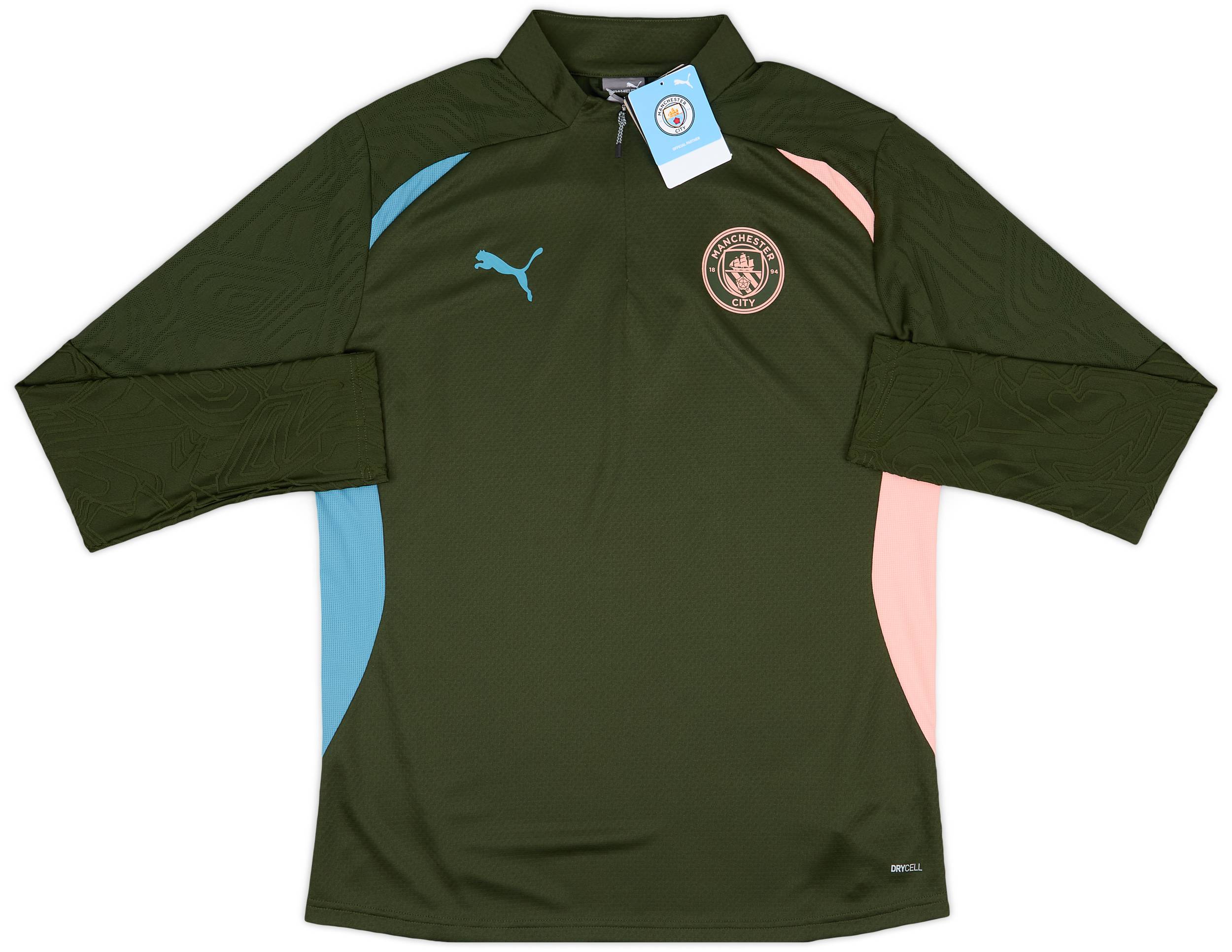 マンスィングトレーナー 2024-25 Manchester City Puma 1/4 Zip Training Top