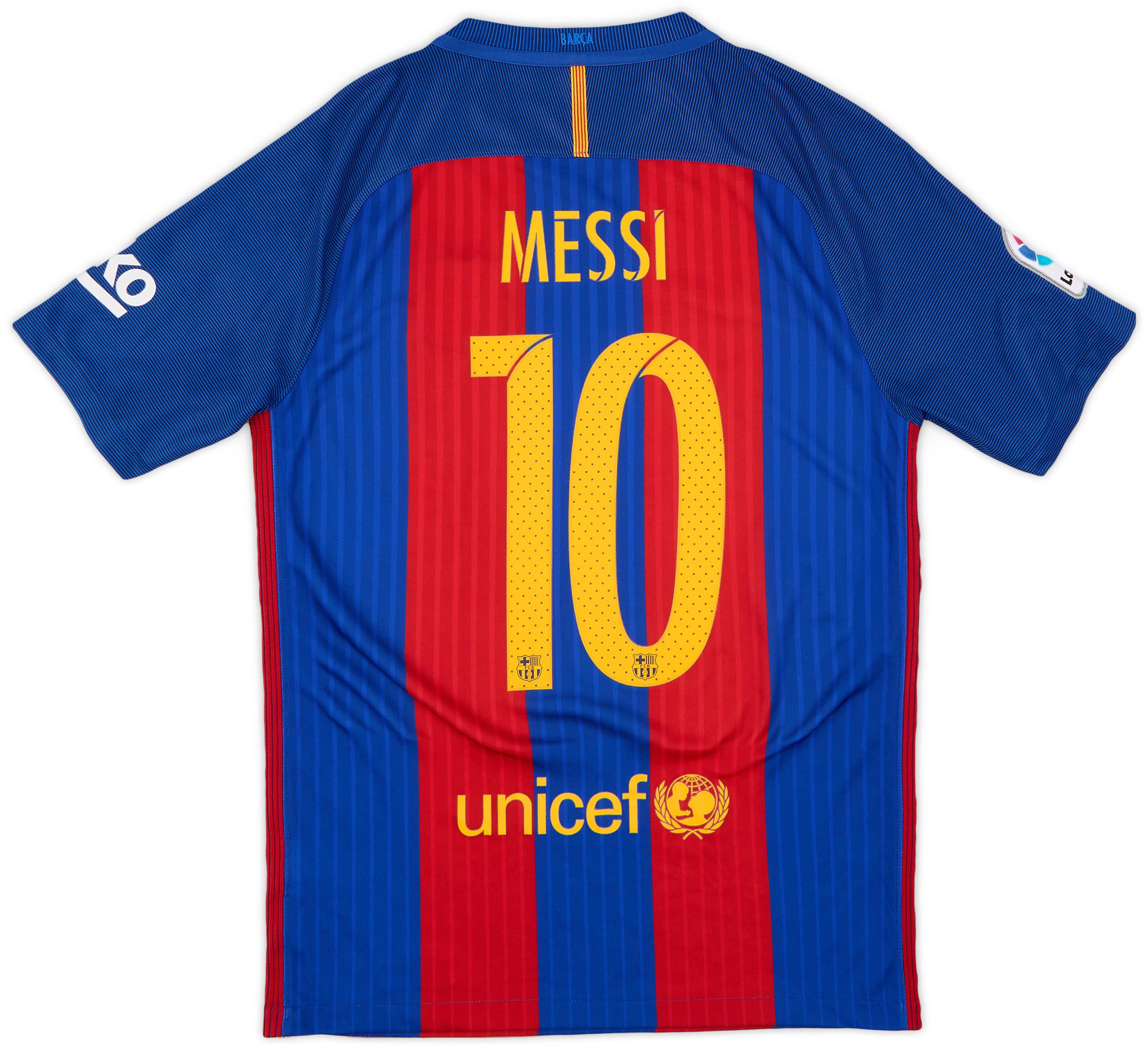 2016-17 Barcelona Home Shirt Messi #10 - 9/10 - (S)