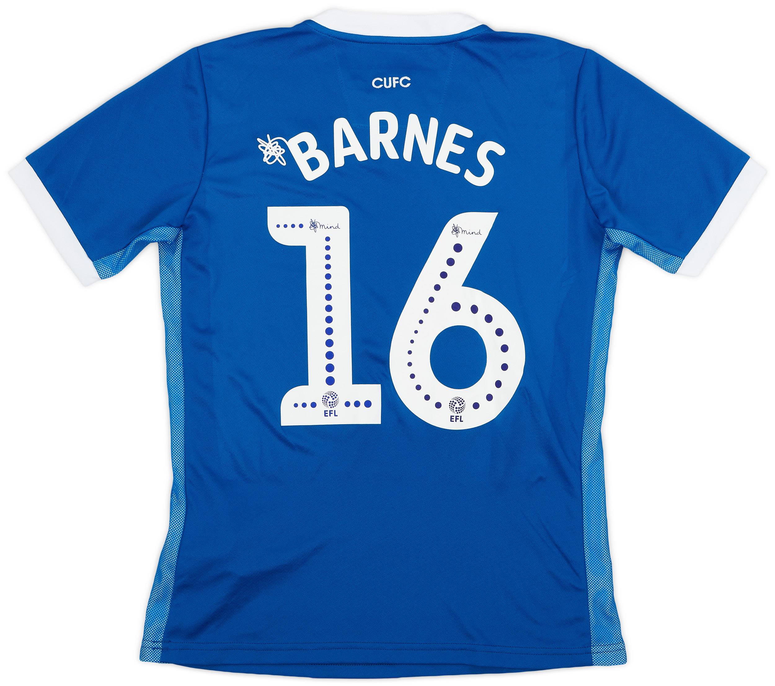 2019-20 Carlisle United Home Shirt Barnes #16 - 9/10 - (M)