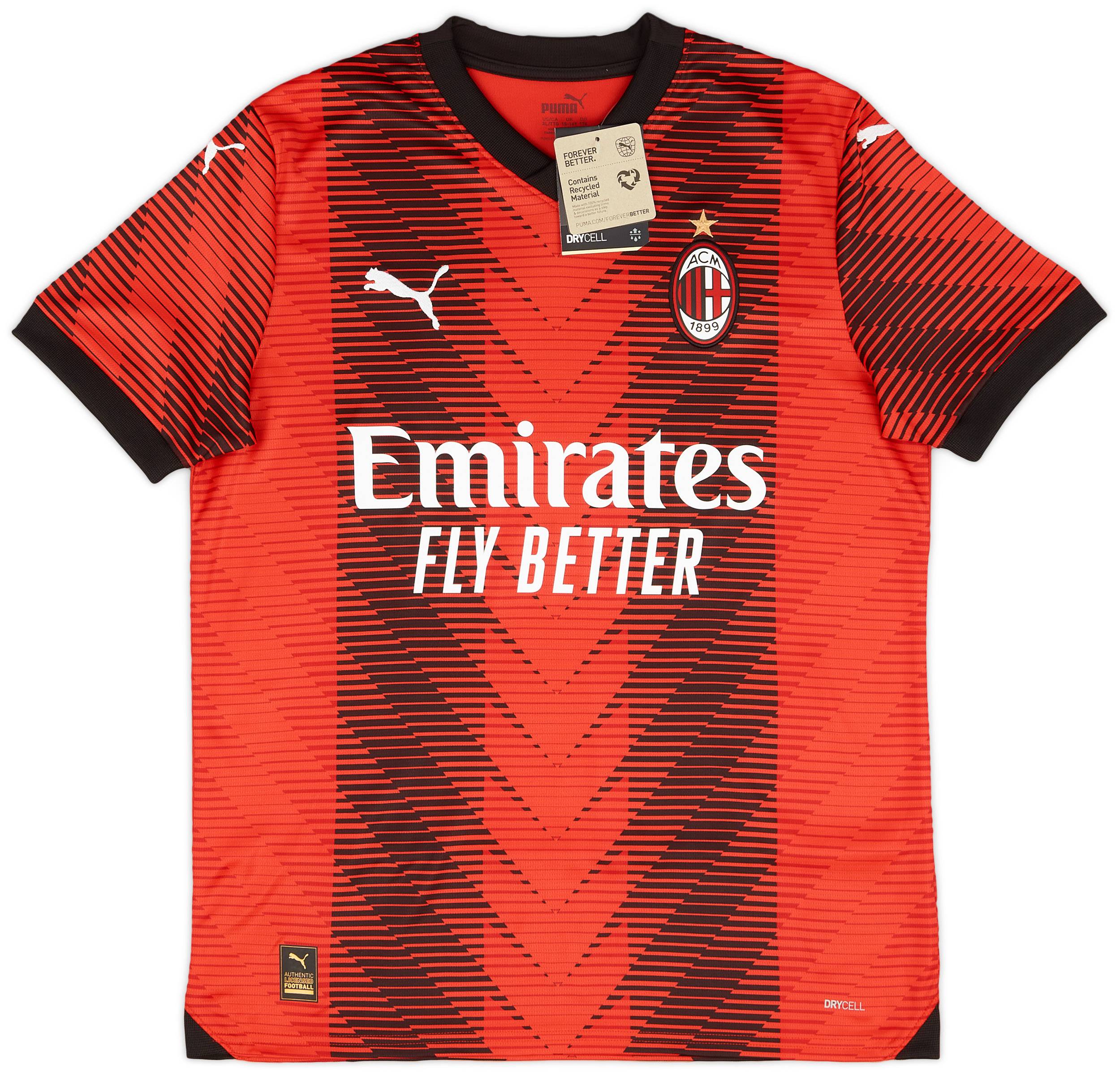 2023-24 AC Milan Home Shirt - (XXL.Kids)