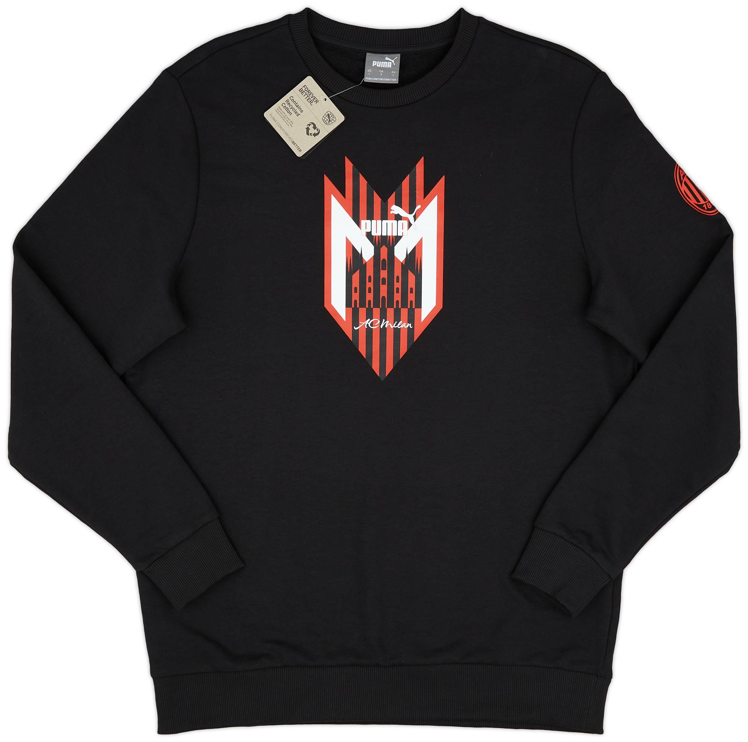 2023-24 AC Milan Puma Crew Sweat Top