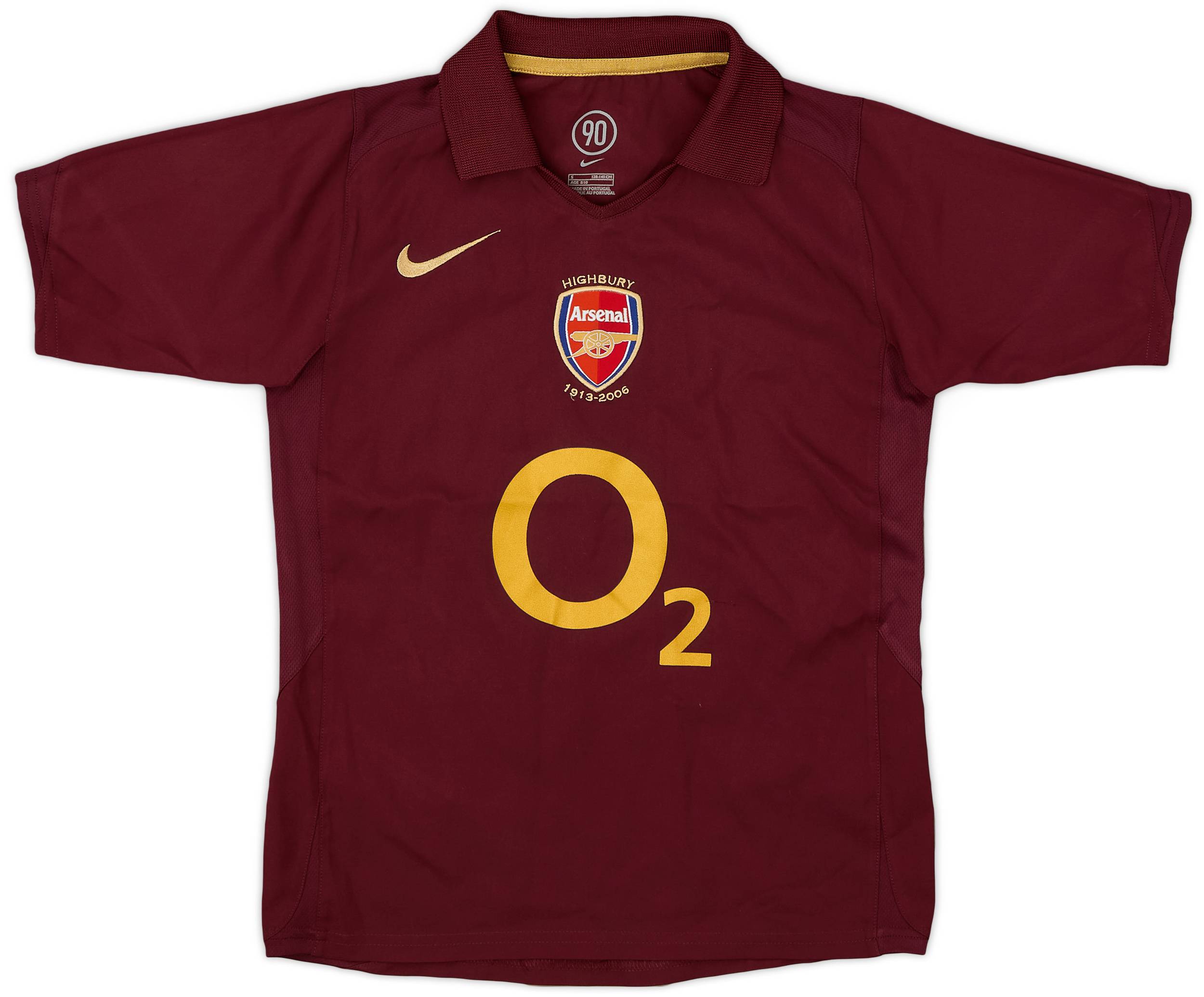ARSENAL 2005 2006 HOME FOOTBALL SHIRT SOCCER JERSEY NIKE sz