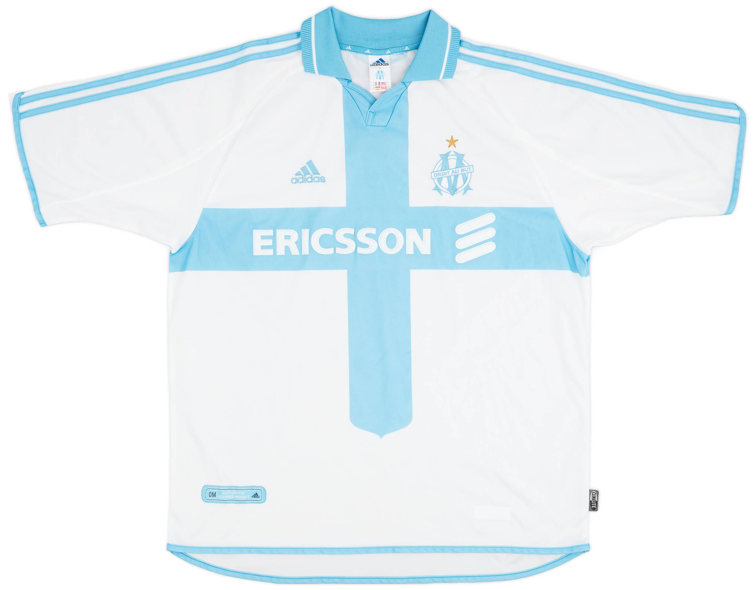 2000-01 Olympique Marseille Home Shirt - 9/10 - (XL)