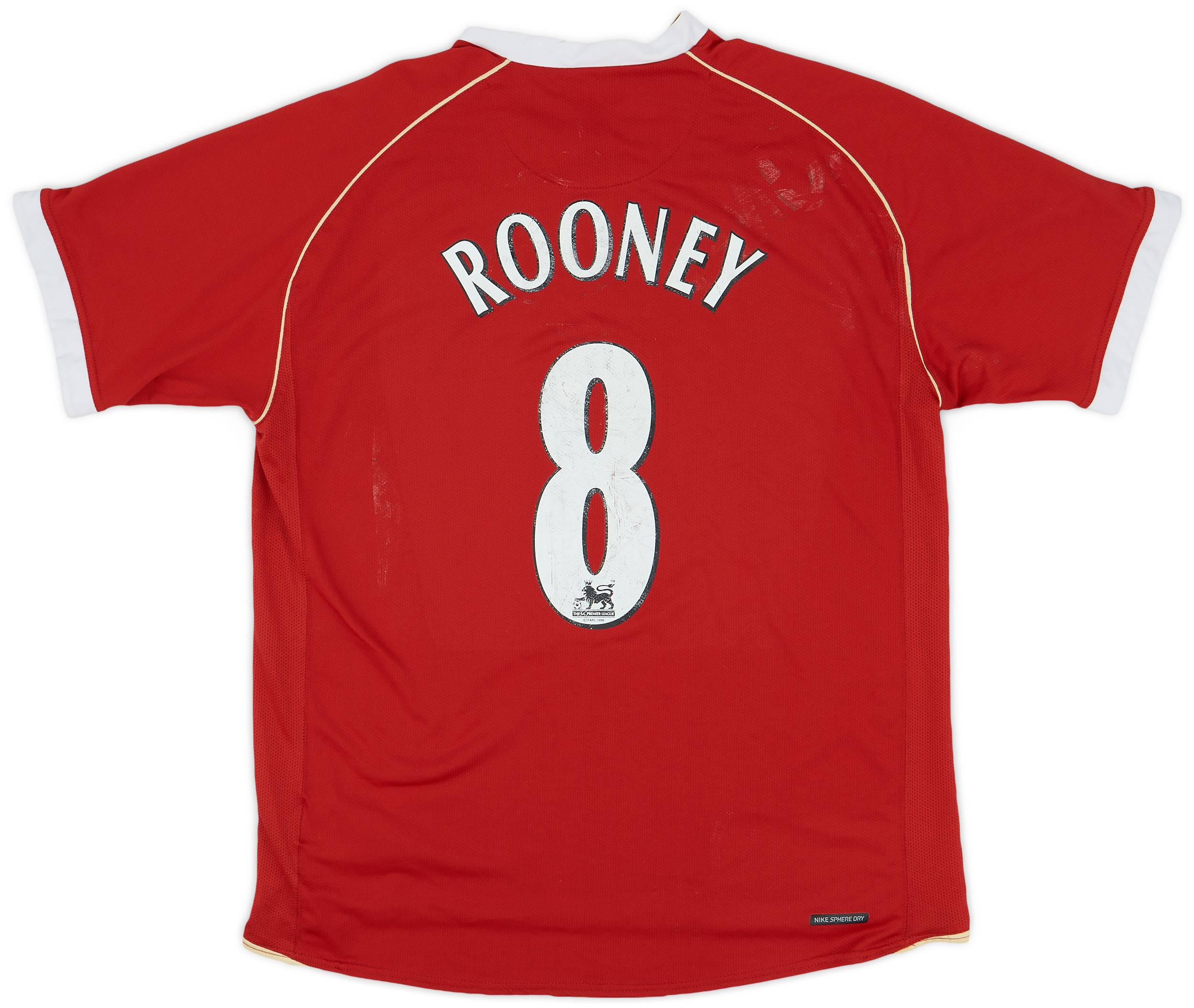 2006-07 Manchester United Home Shirt Rooney #8 - 5/10 - (L)