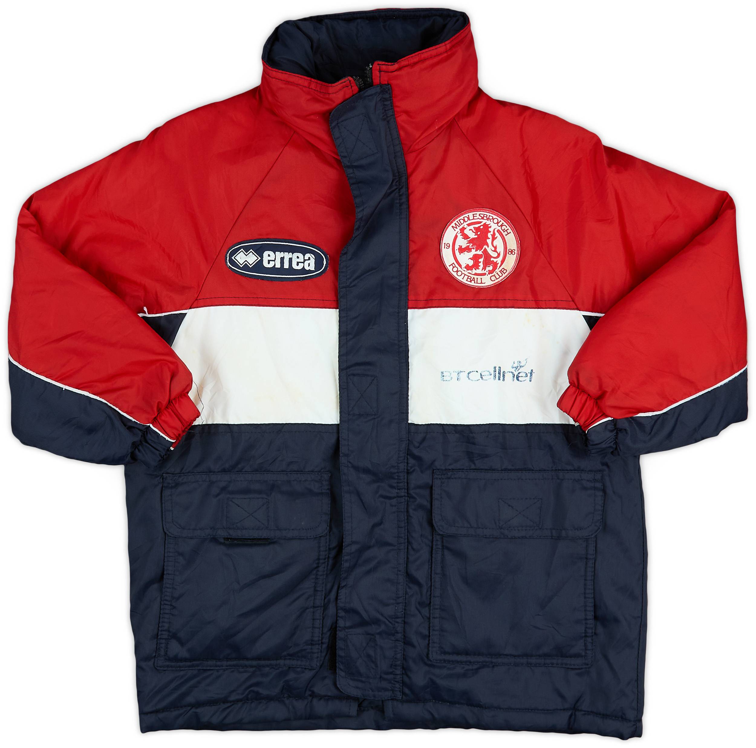 1999-00 Middlesbrough Errea Padded Bench Coat - 5/10 - (S.Boys)