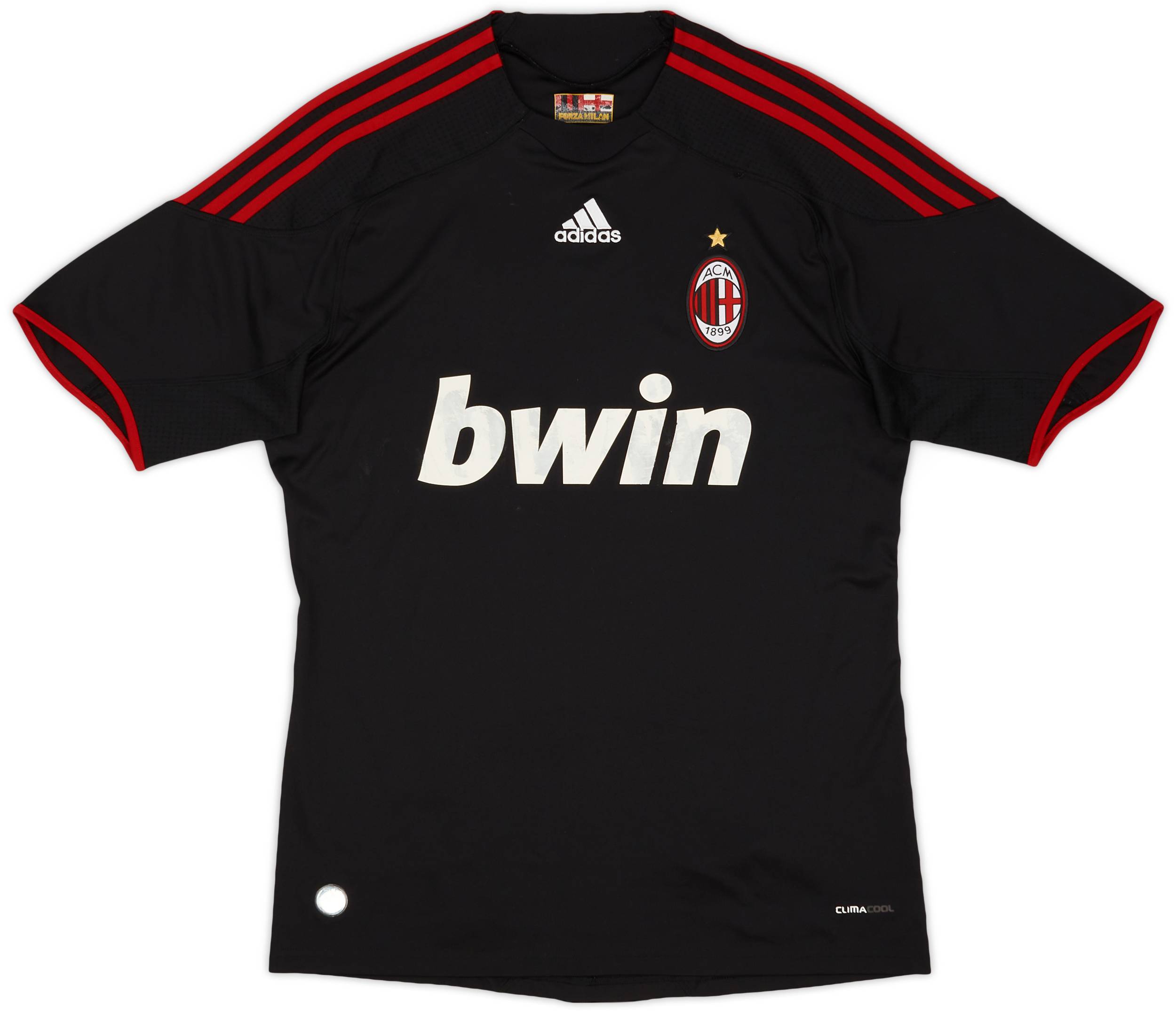 AC Milan ユニホーム　adidas M 赤黒　レドンド　No.5 Player Issue Official REDONDO 5 L AC MILAN 2003-04 Maglia