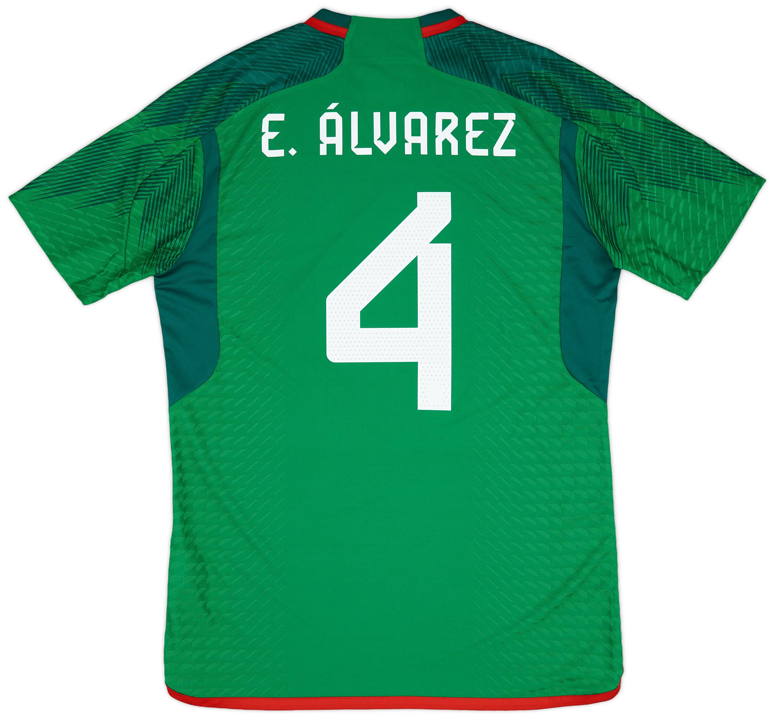 2022-23 Mexico Authentic Home Shirt E.Alvarez #4