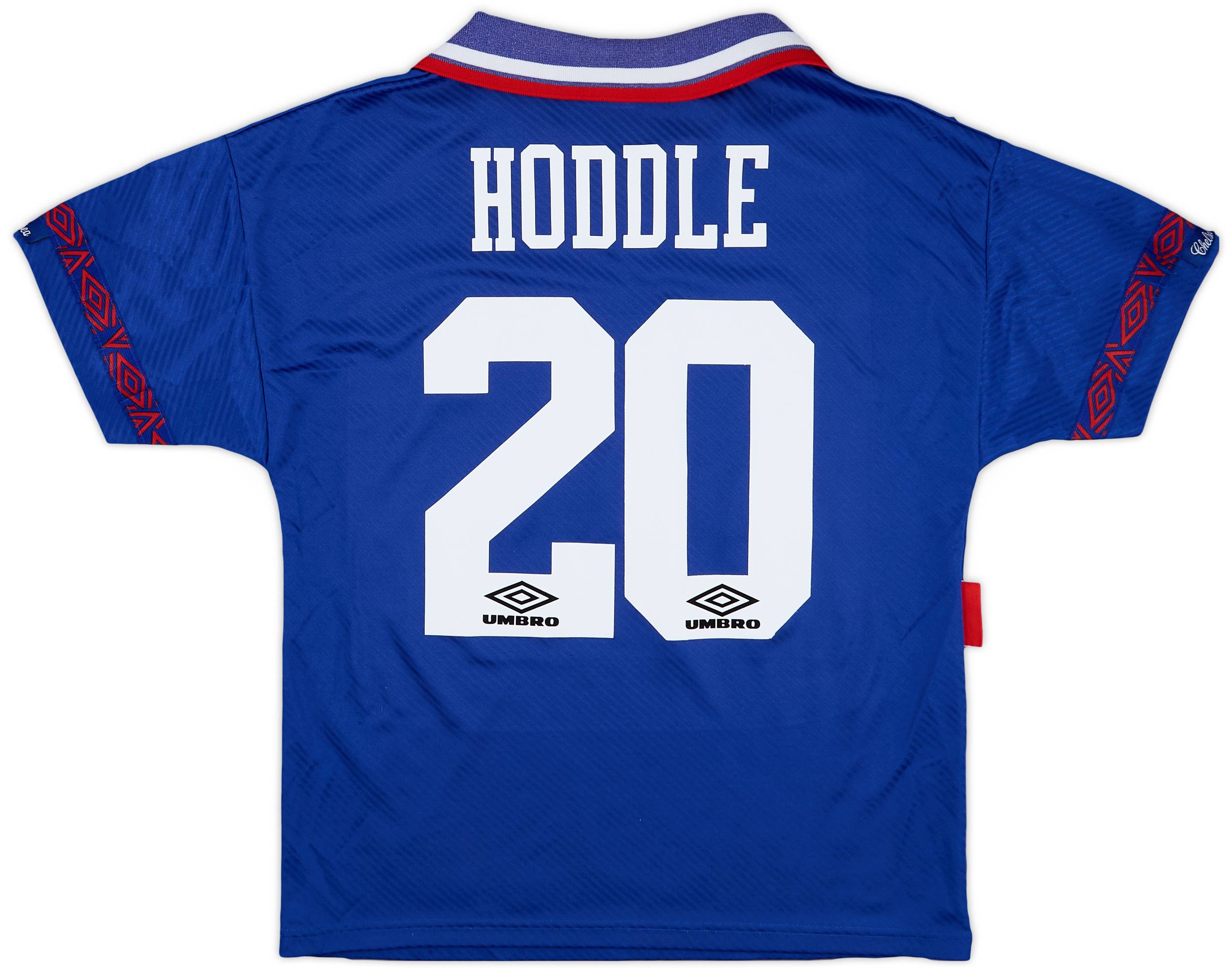 1993-94 Chelsea Home Shirt Hoddle #20 - 8/10 - (M)