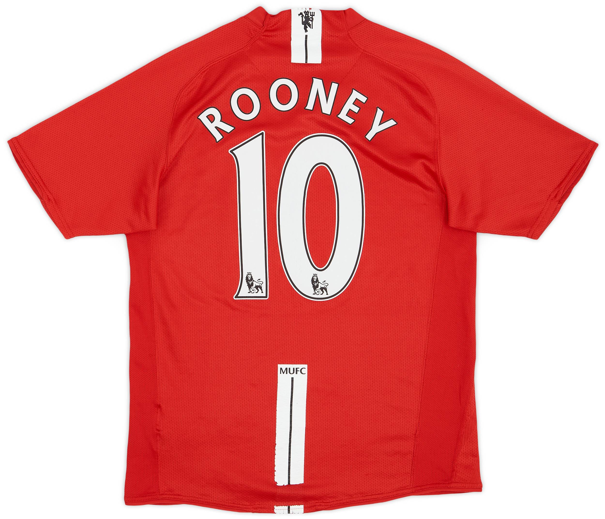 2007-09 Manchester United Home Shirt Rooney #10 - 6/10 - (S)