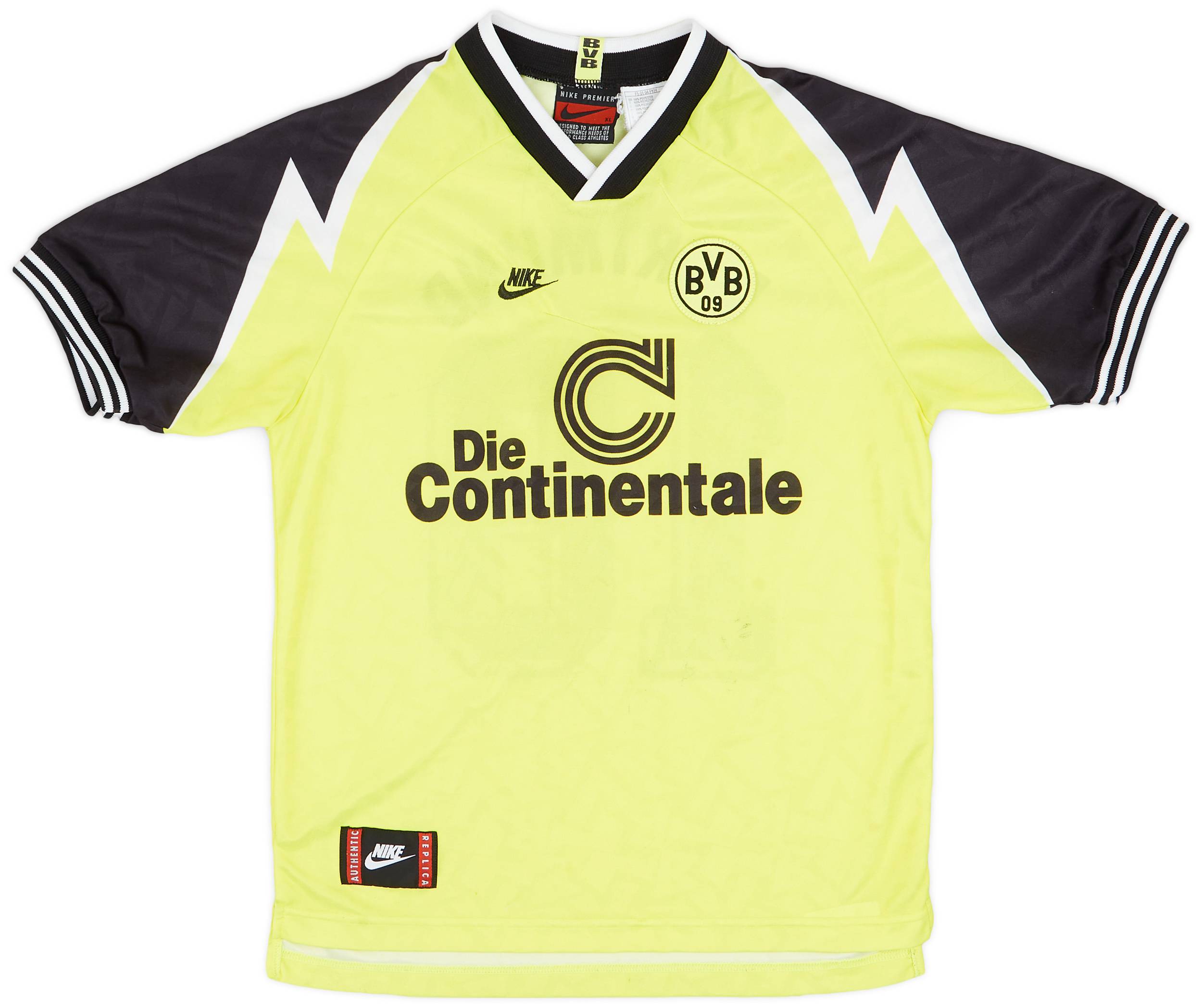 1995-96 Borussia Dortmund Home Shirt #18 - 5/10 - (XL.Boys)