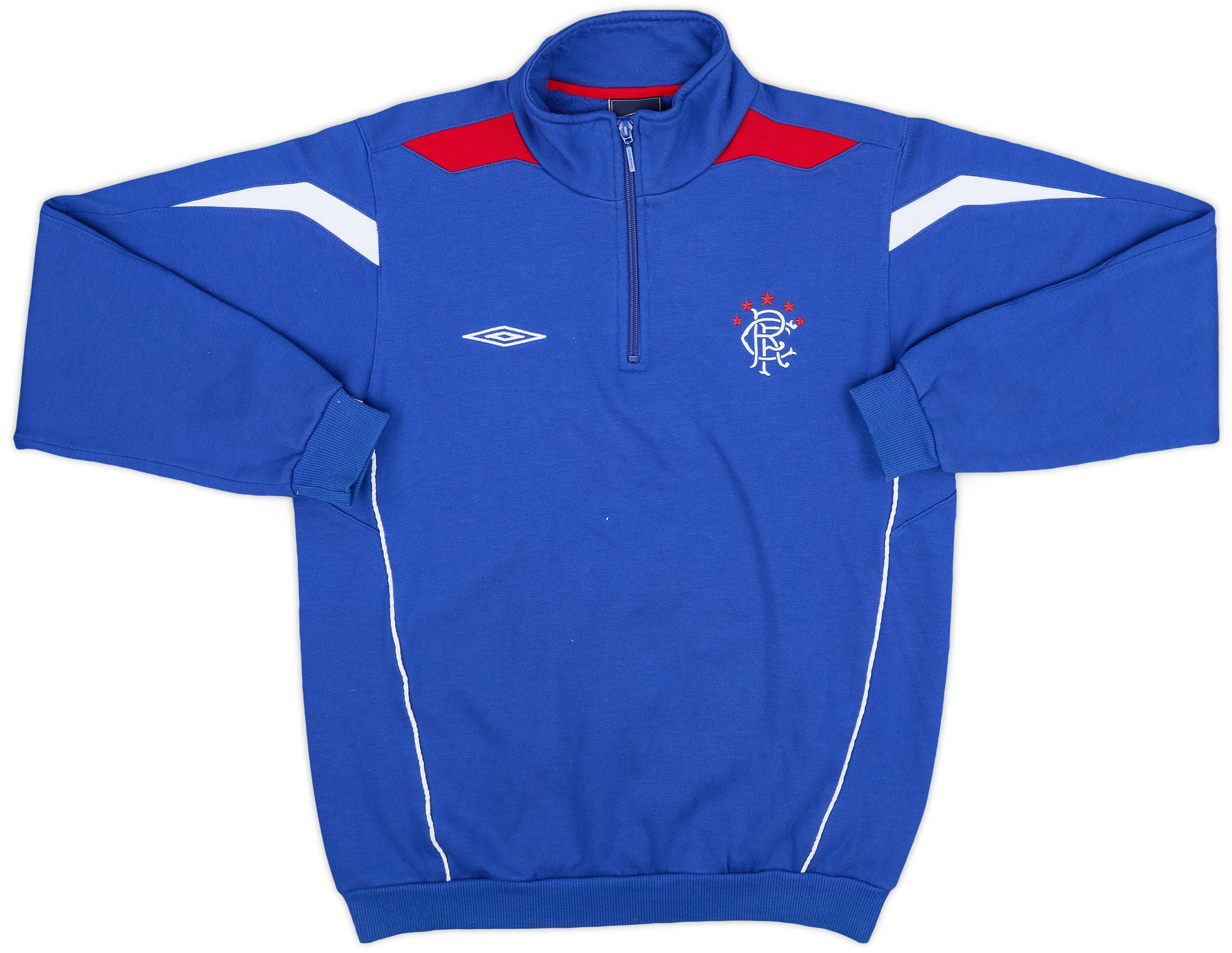 2006-07 Rangers Umbro 1/4 Zip Sweat Top - 9/10 - (S)
