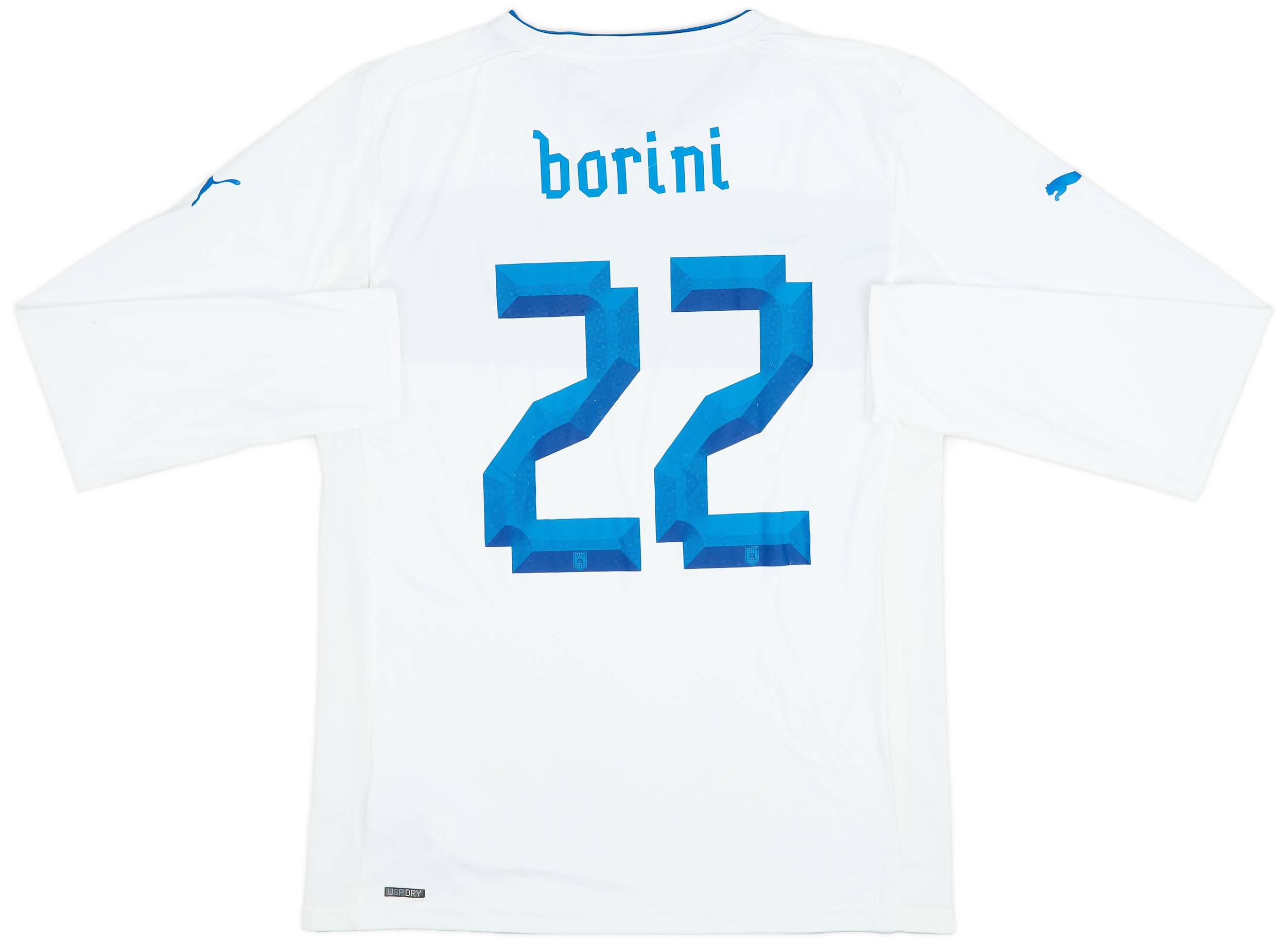 2012-13 Italy Away L/S Shirt Borini #22 - 6/10 - (L)