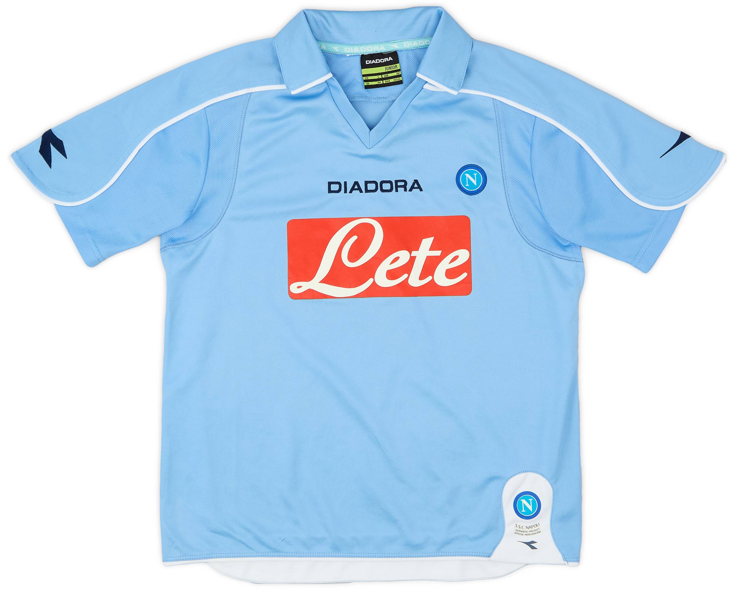 2008-09 Napoli Home Shirt - 8/10 - (M.Boys)