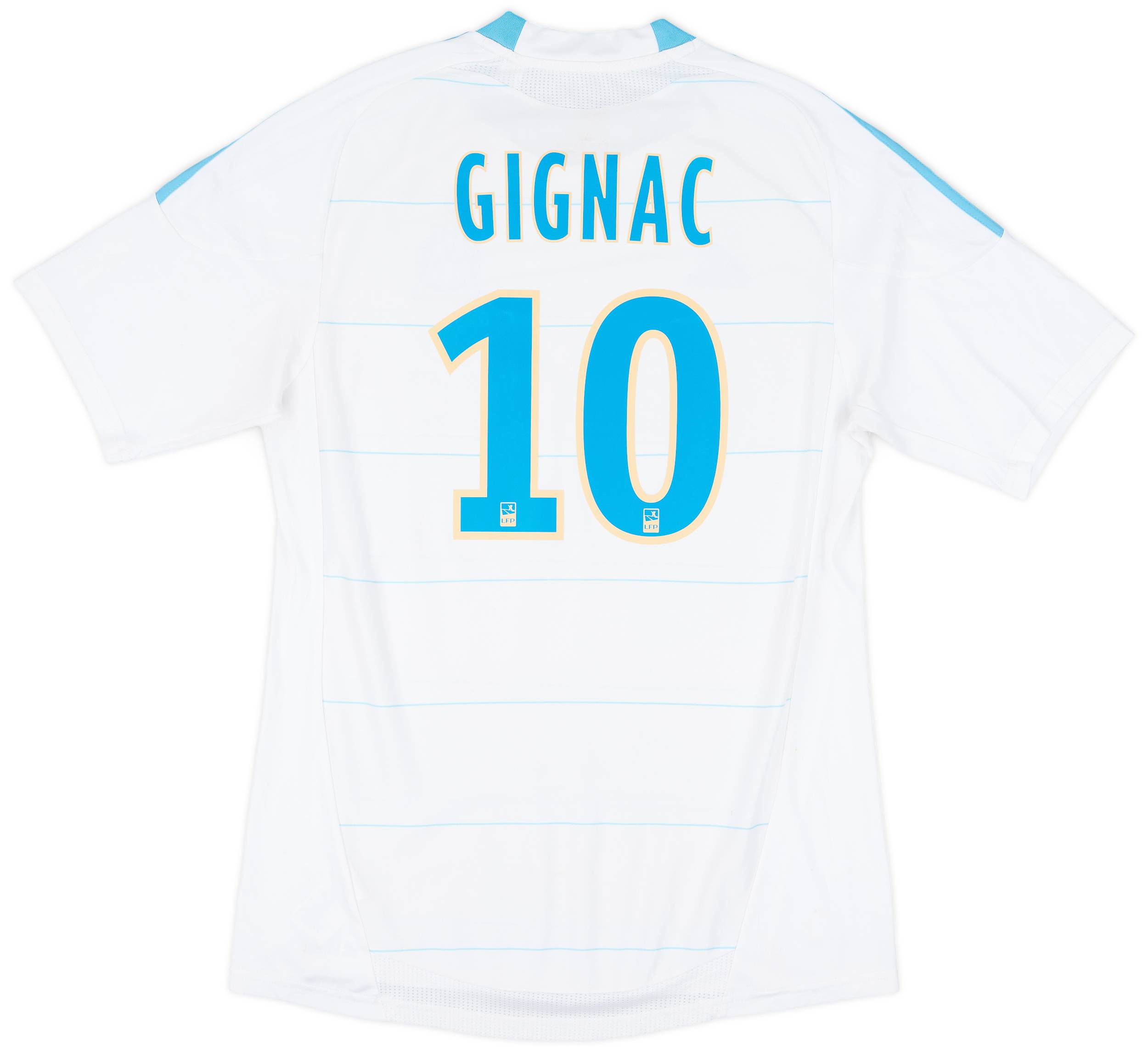 2010-11 Olympique Marseille Home Shirt Gignac #10 - 6/10 - (M)