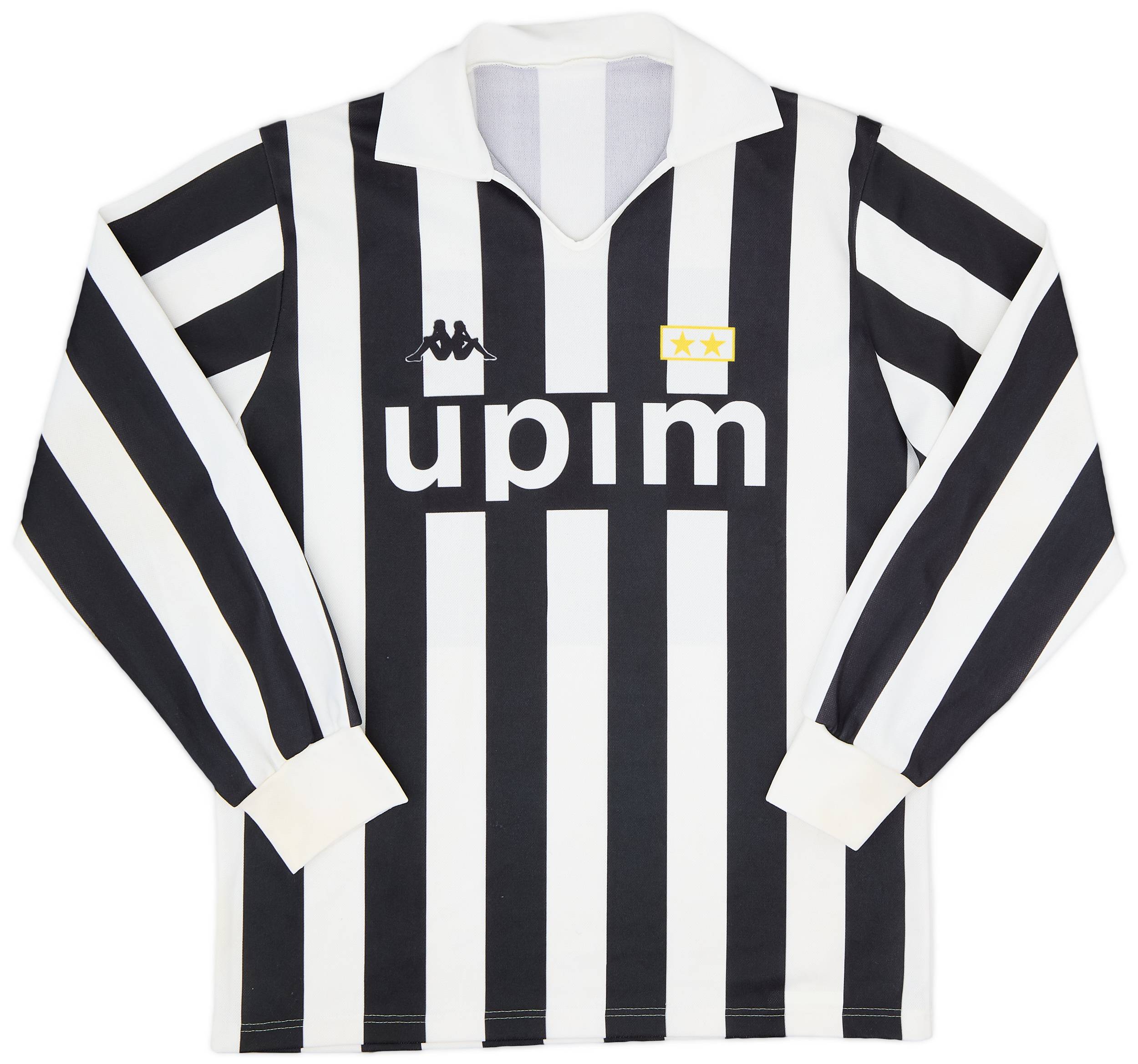 1989-90 Juventus Basic Home L/S Shirt #3 - 8/10 - (L)