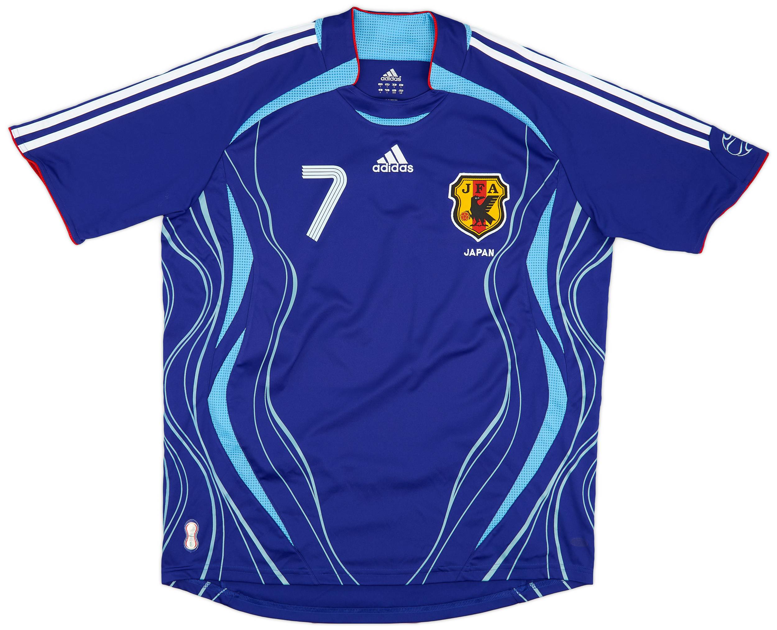 2006-08 Japan Home Shirt Nakata #7 - 9/10 - (L)