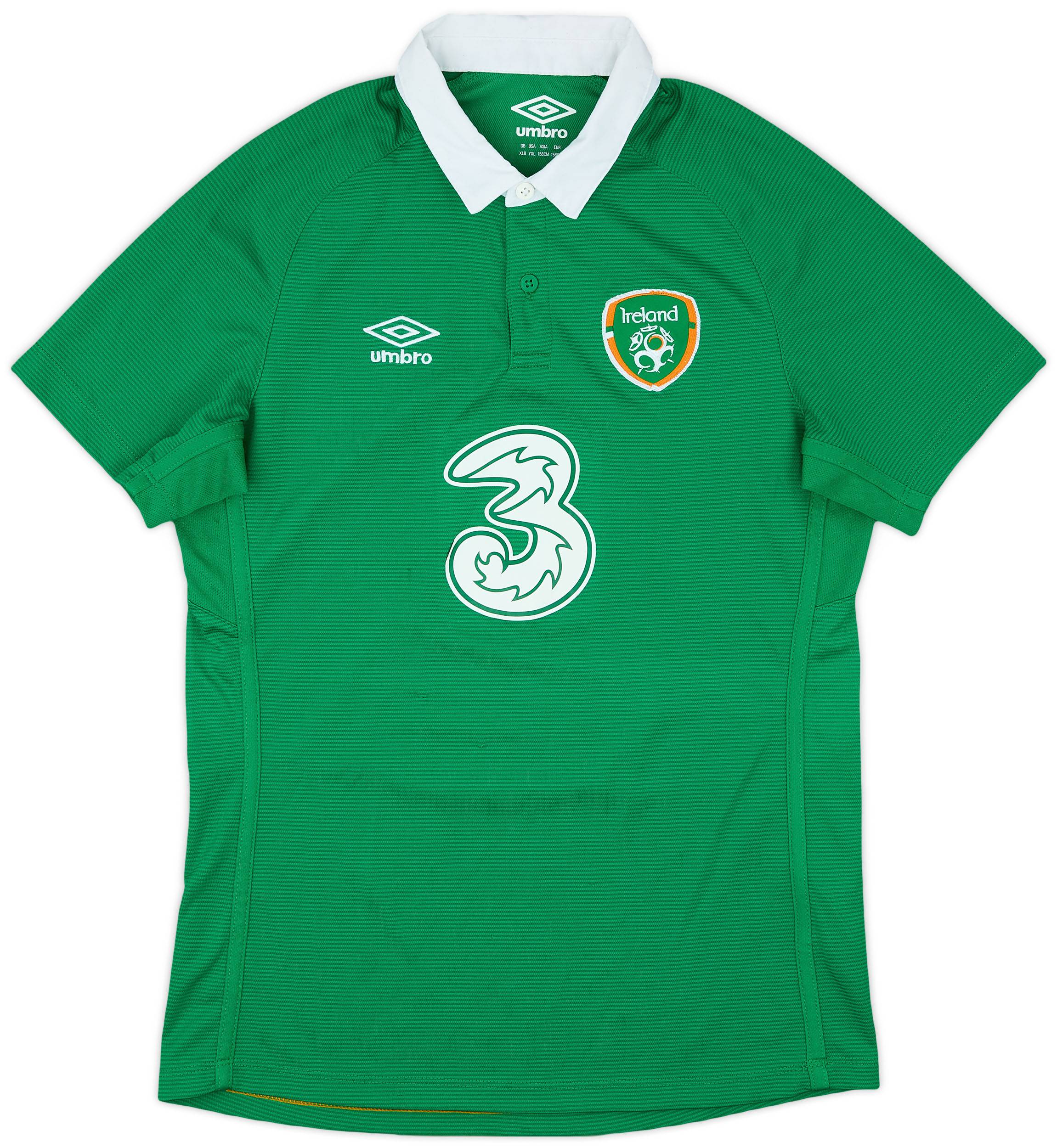2016-17 Ireland Home Shirt - 7/10 - (XL.Boys)