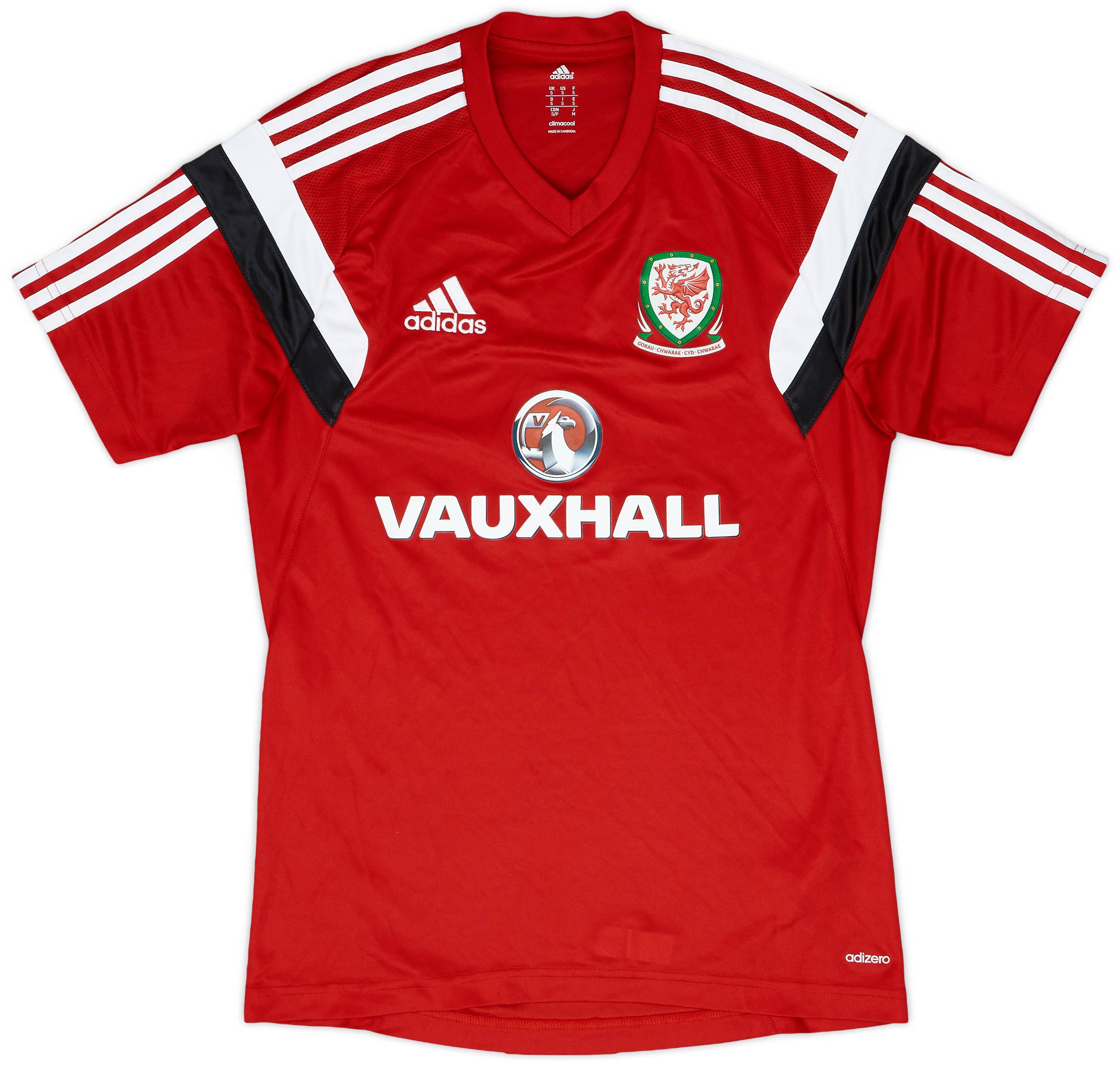2013-14 Wales adidas Training Shirt - 9/10 - (S)