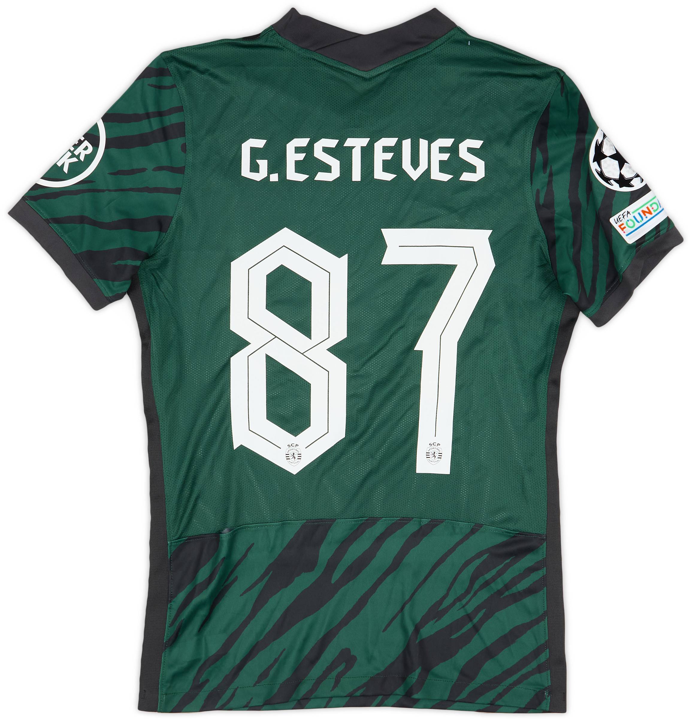 2021-22 Sporting CP Match Issue Champions League Third Shirt G