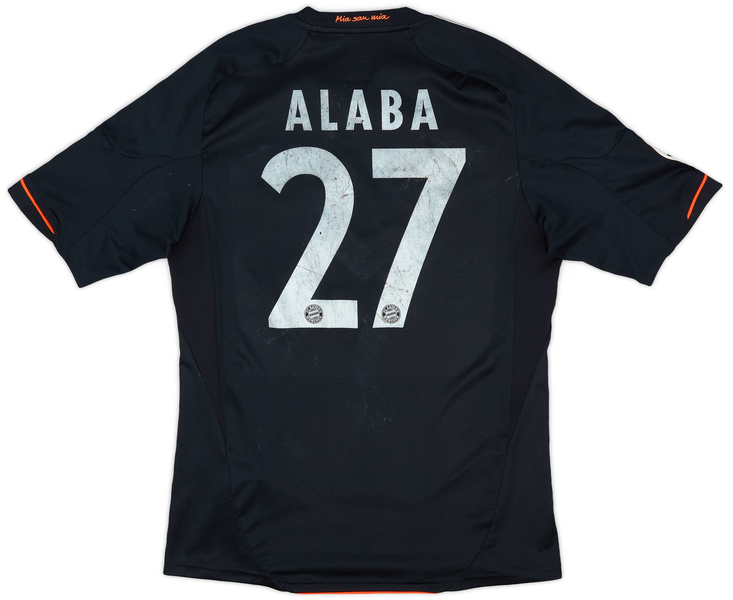 2012-13 Bayern Munich Third Shirt Alaba #27 - 4/10 - (M)