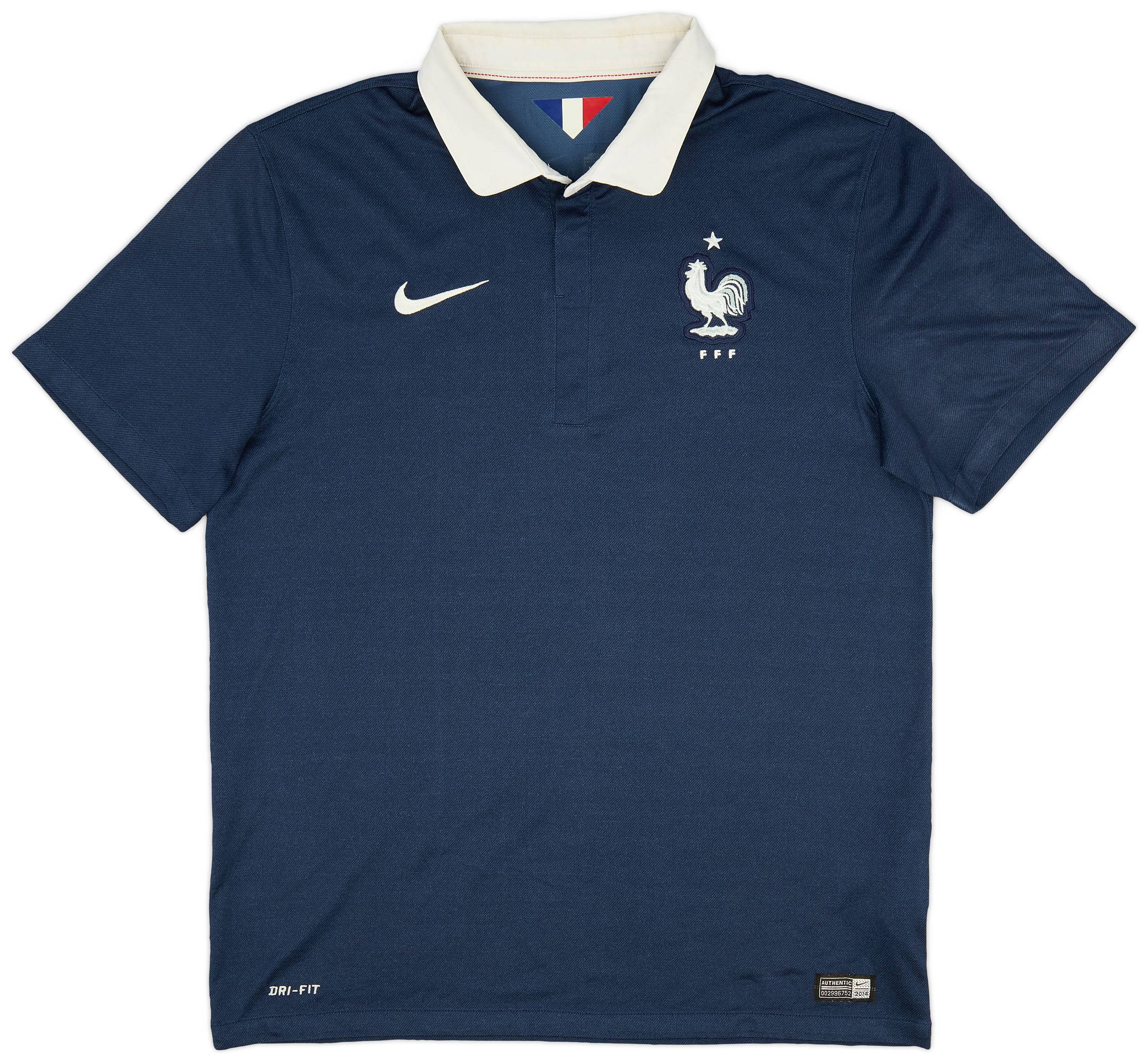 2014-15 France Home Shirt - 8/10 - (L)