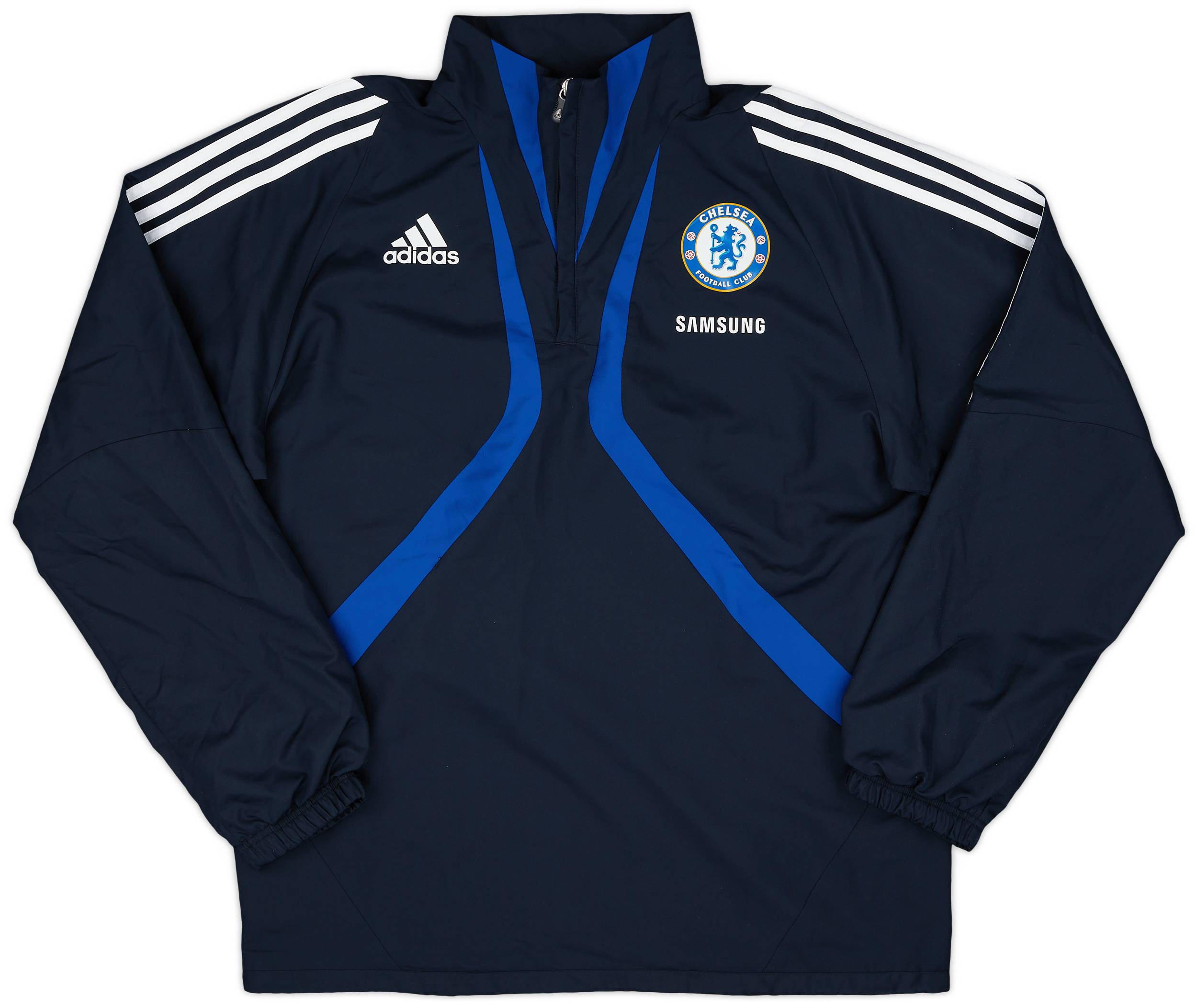 2009-10 Chelsea adidas 1/4 Zip Training Top - 9/10 - (M)