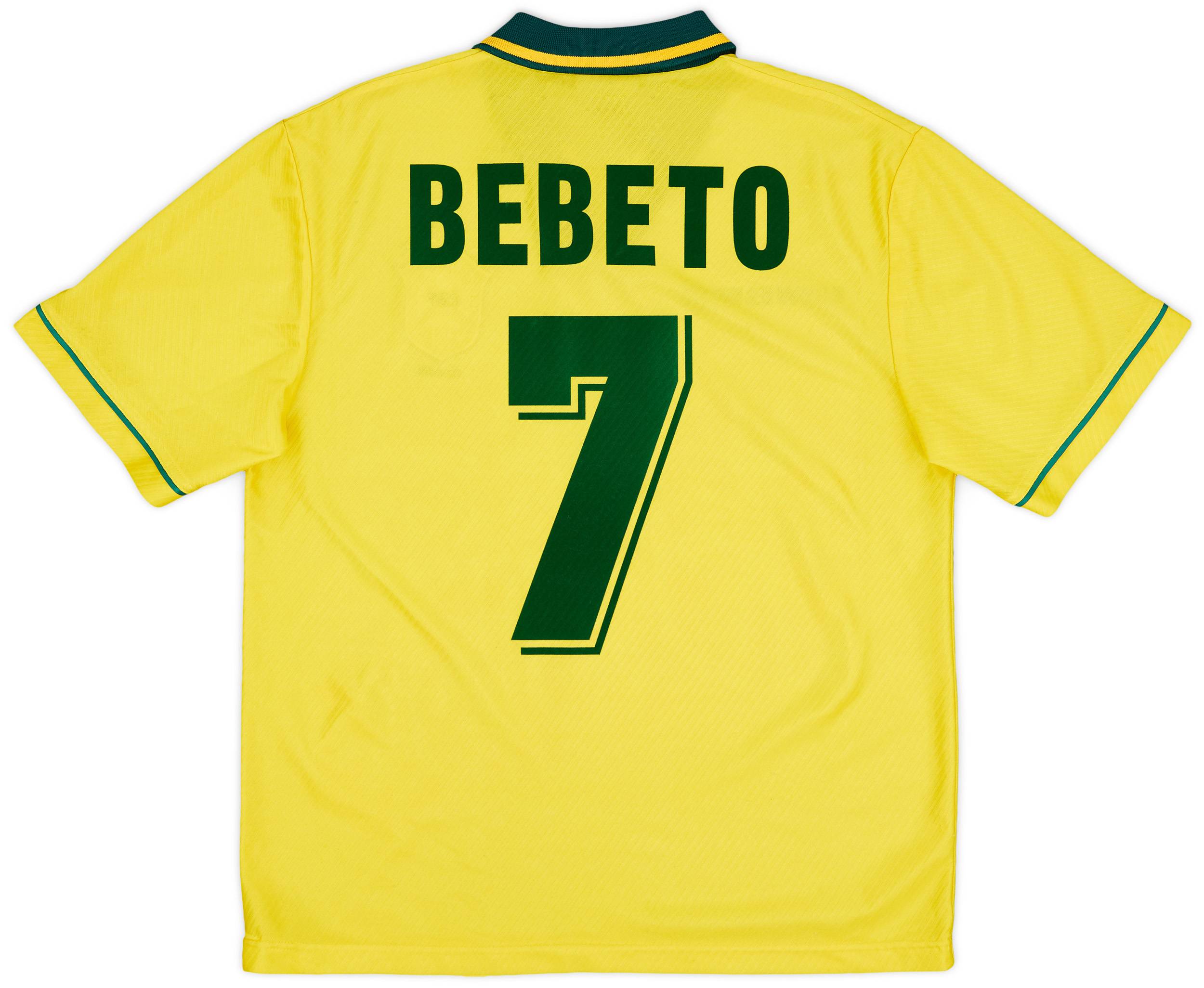 UMBRO 94年　ブラジル代表　7番　Bebeto べベット　ゲームシャツ UMBRO 94年 ブラジル代表 7番 Bebeto べベット ゲームシャツ