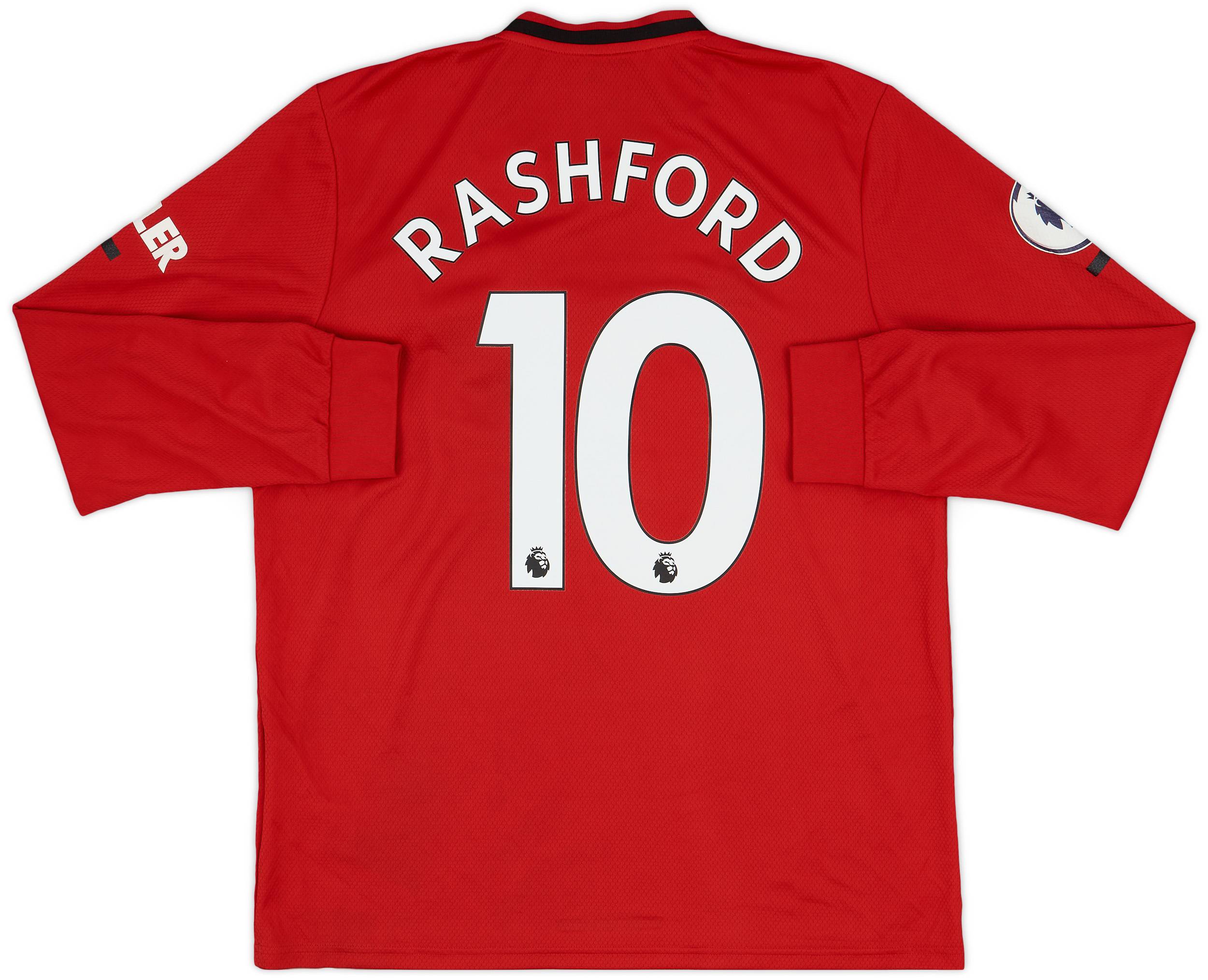 【大放出セール】 Shirt L/S Home United Manchester 2019-20 Rashford 6/10 - #10 ウェア