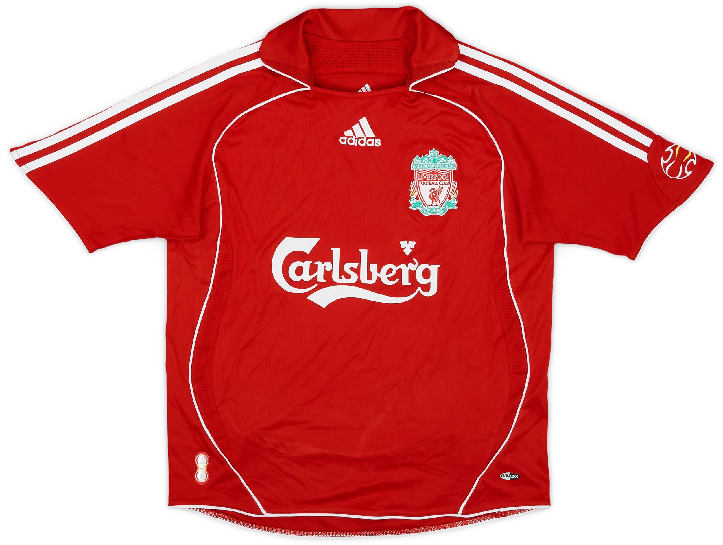 2006-08 Liverpool Home Shirt - 9/10 - (L.Boys)
