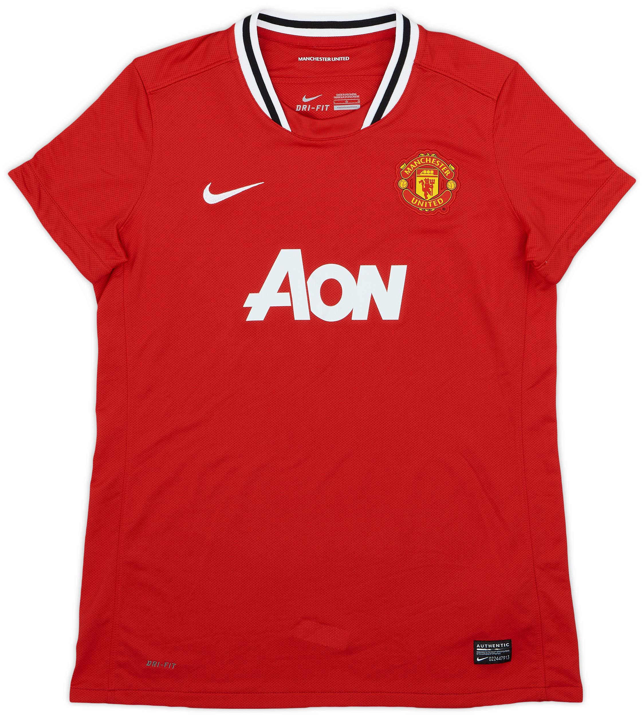 2011-12 Manchester United Home Shirt - 10/10 - (Women's L)