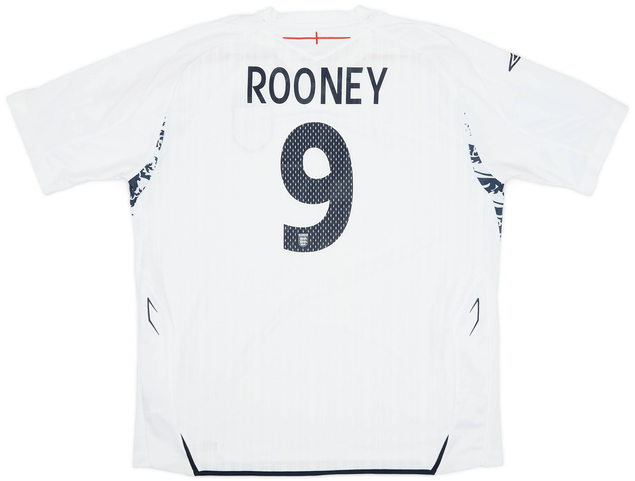 2007-09 England Home Shirt Rooney #9 - 7/10 - (XXL)