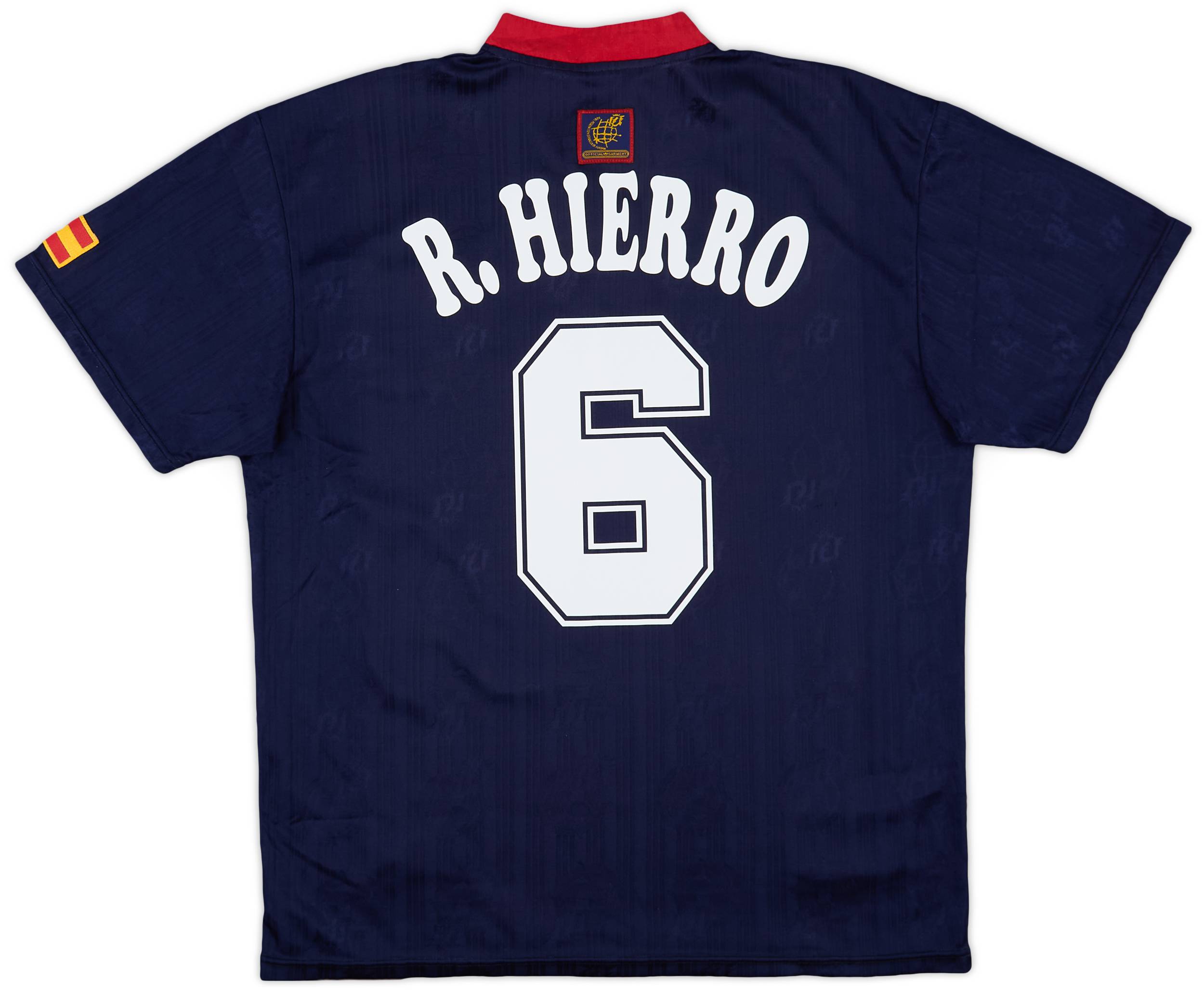 1996-98 Spain Away Shirt R.Hierro #6 - 9/10 - (L)