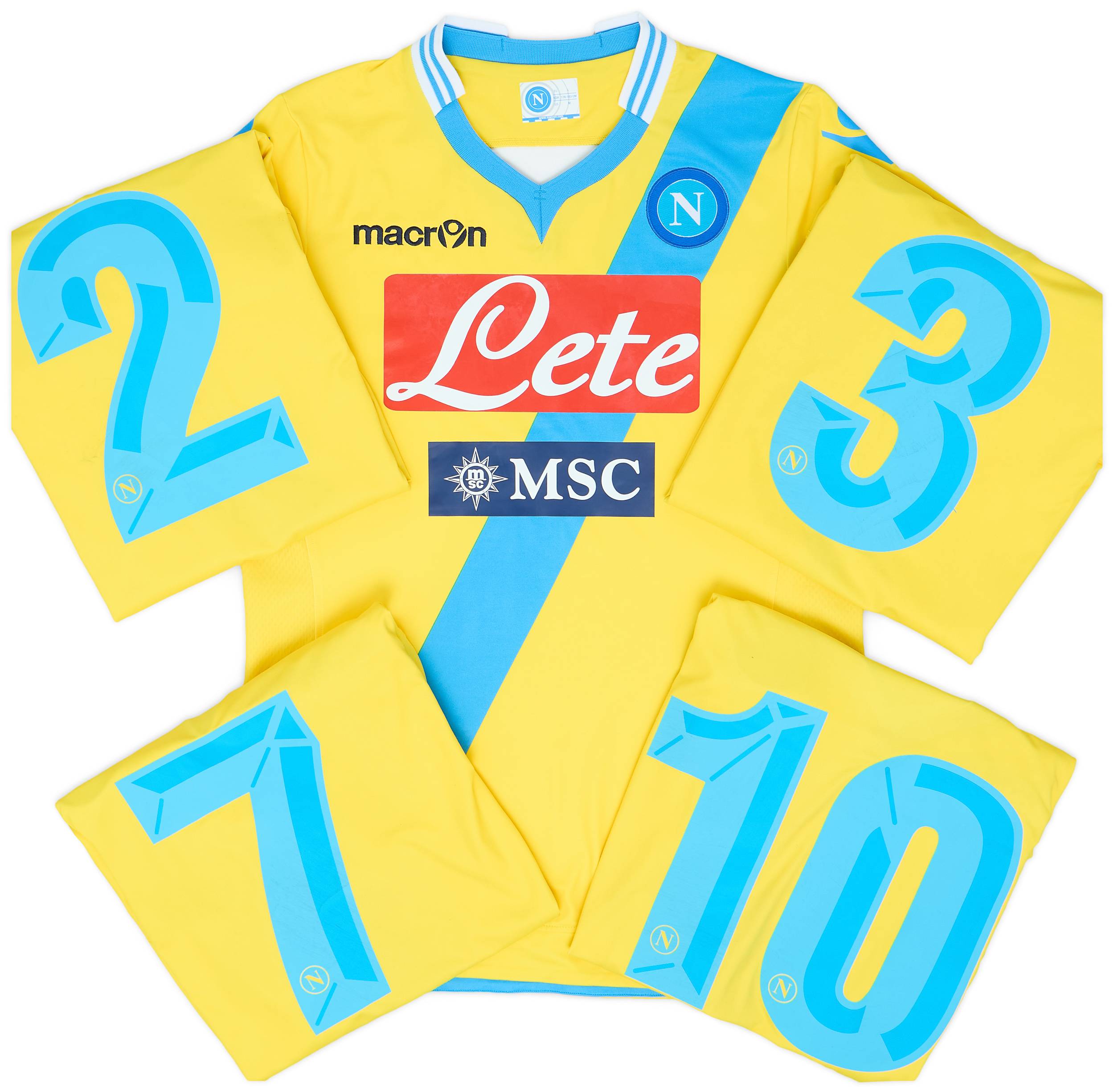 2013-14 Napoli Player Issue Third Shirt # - 6/10